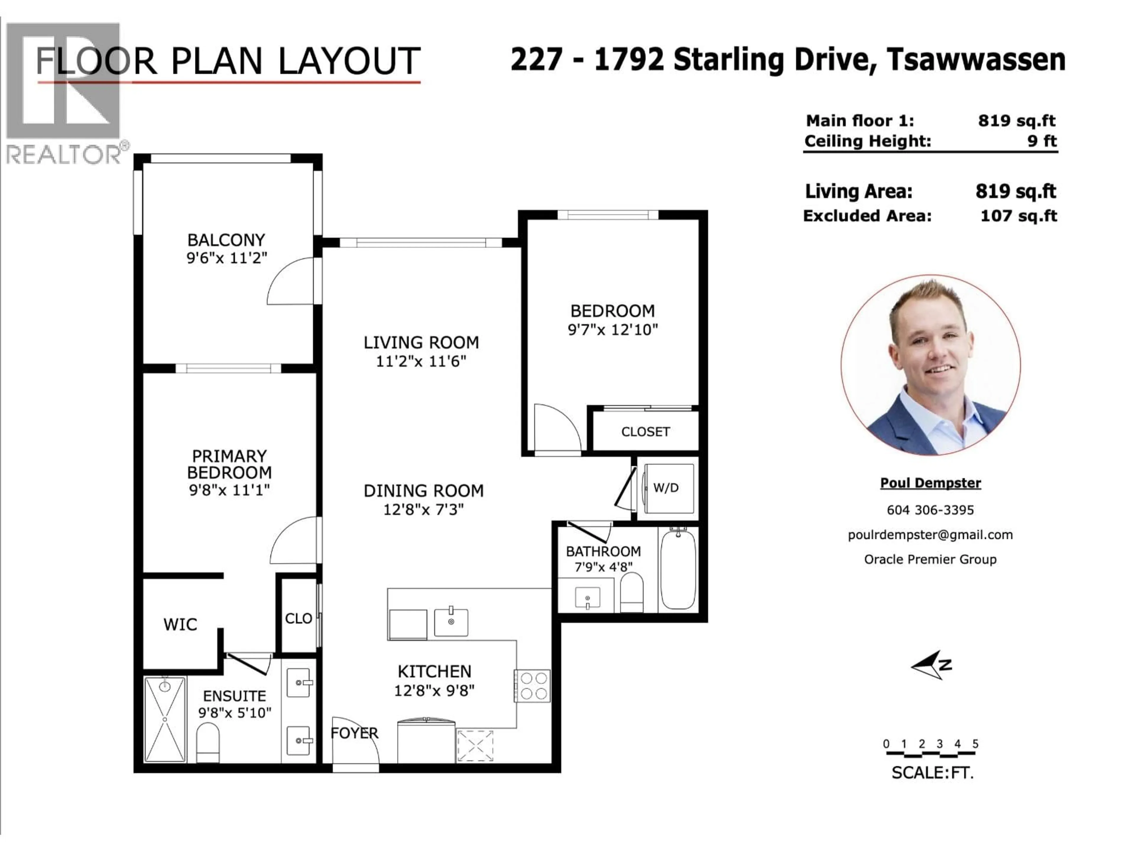 Floor plan for 227 - 1792 STARLING DRIVE, Delta British Columbia V4M0E4