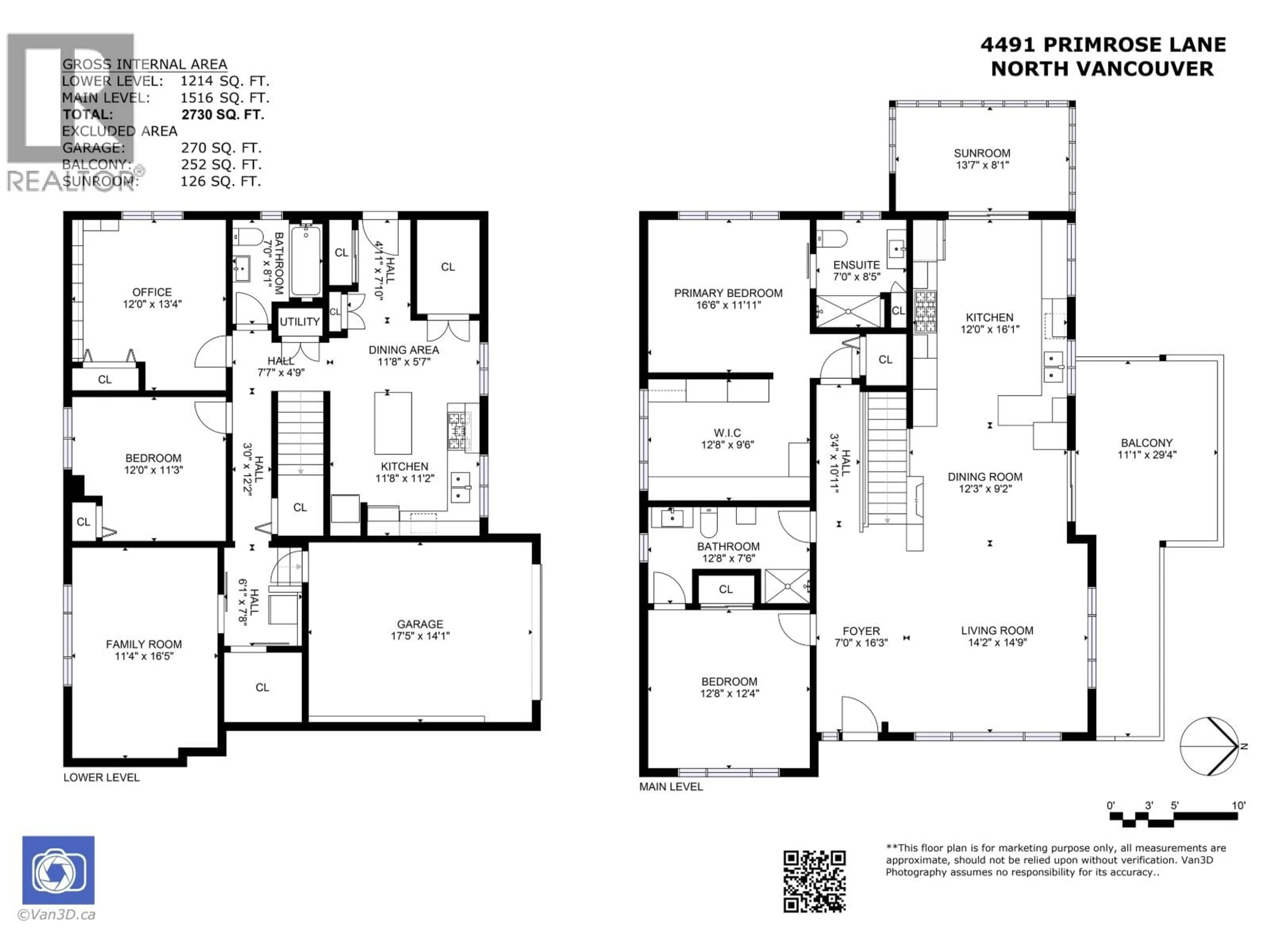 Floor plan for 4491 PRIMROSE LANE, North Vancouver British Columbia V7R4H1