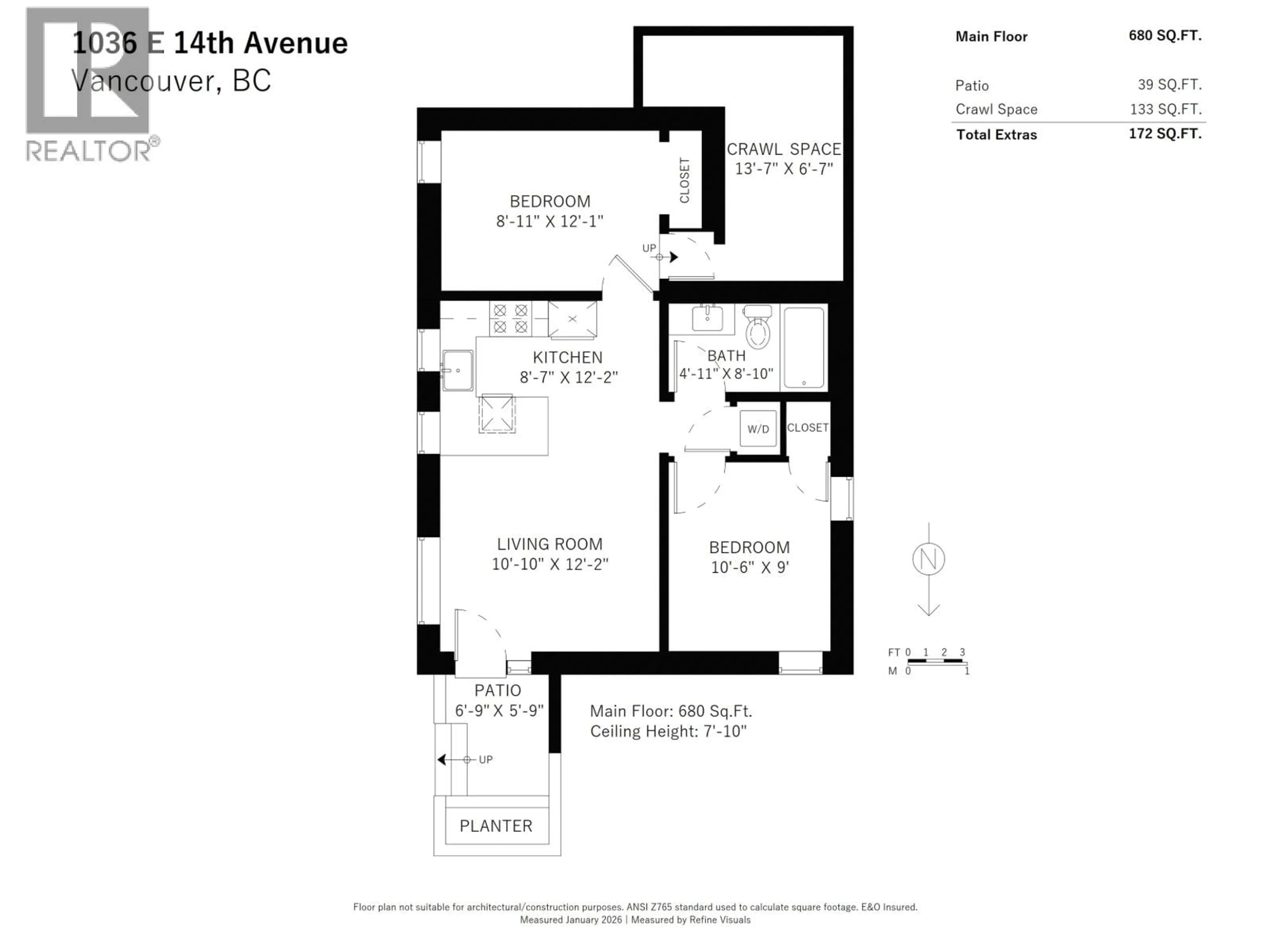 Floor plan for 1036 14TH AVENUE, Vancouver British Columbia V5T2N9
