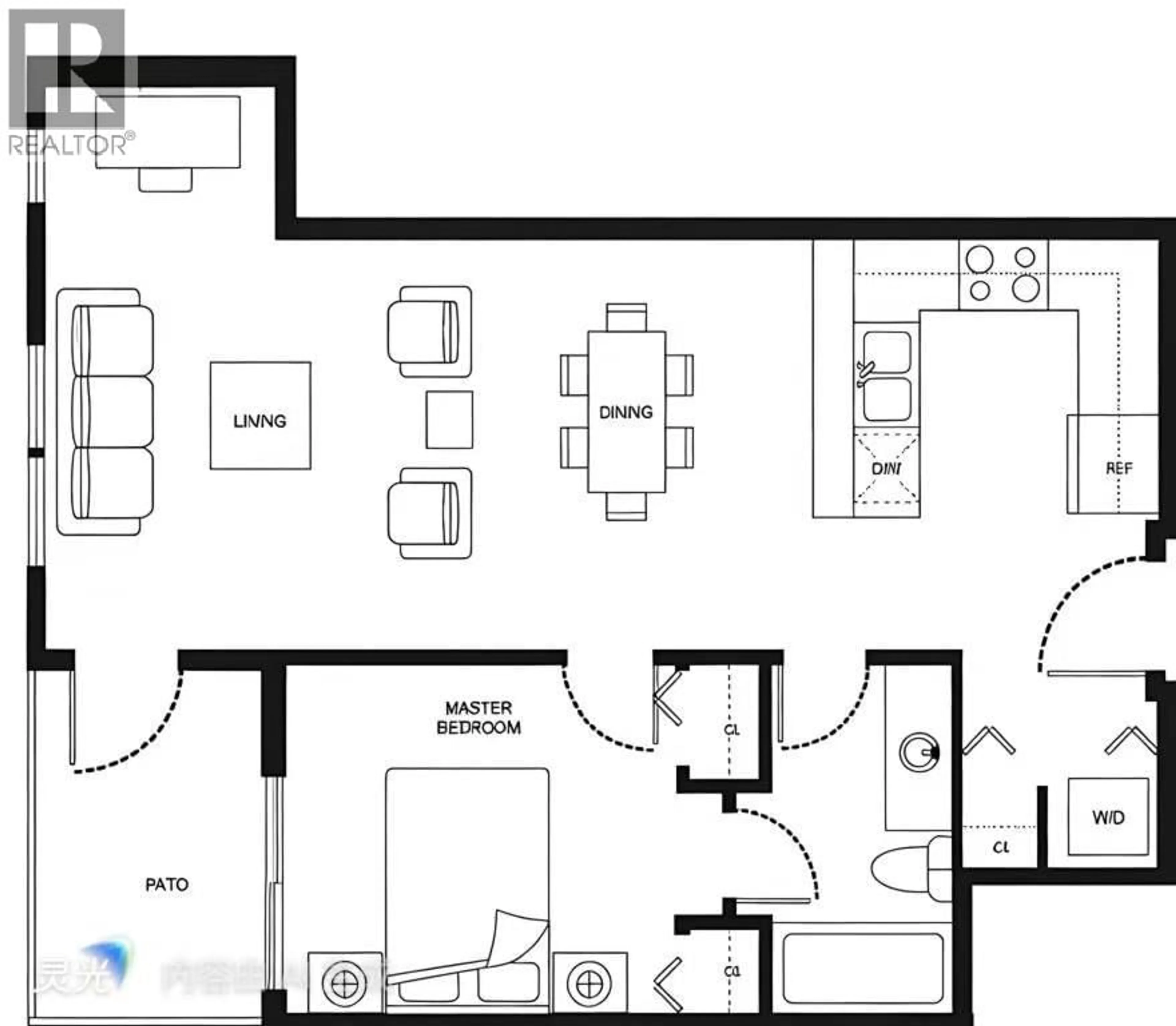 Floor plan for 117 - 9311 ALEXANDRA ROAD, Richmond British Columbia V6X0L8