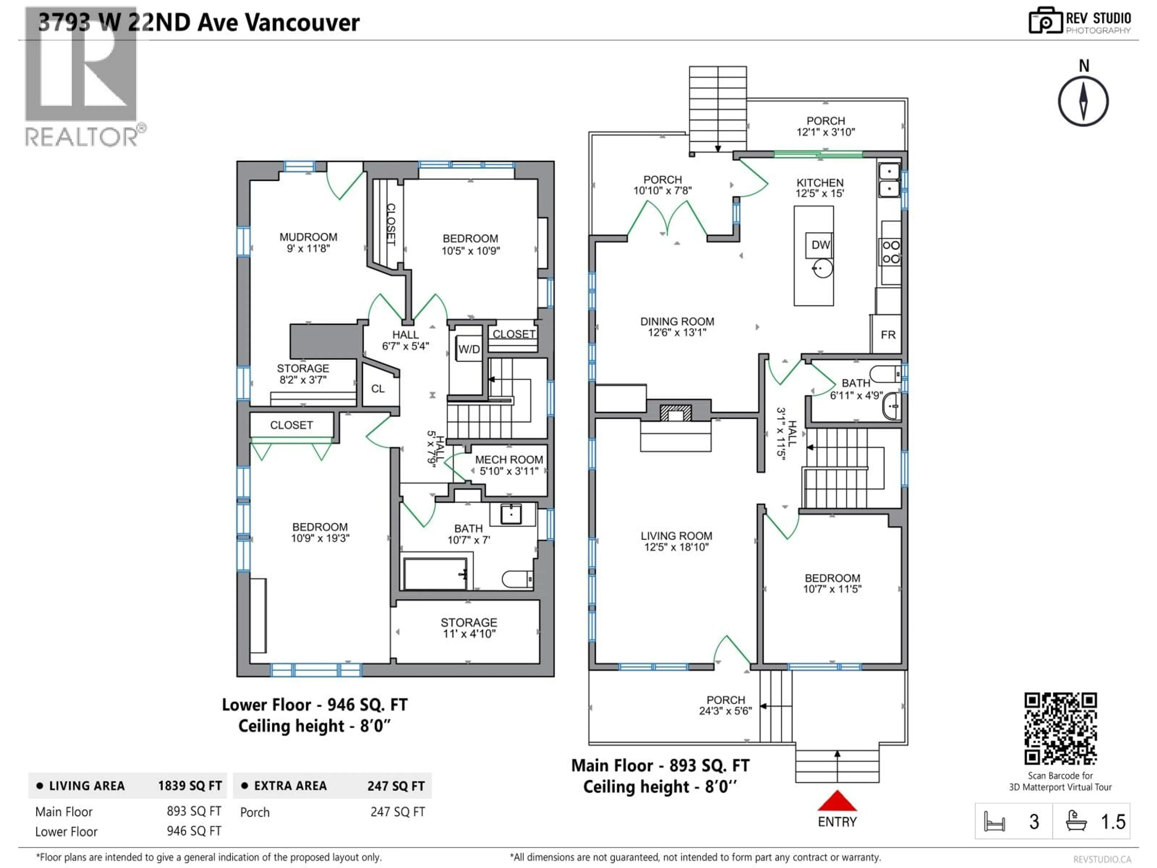 Floor plan for 3793 22ND AVENUE, Vancouver British Columbia V6S1J5