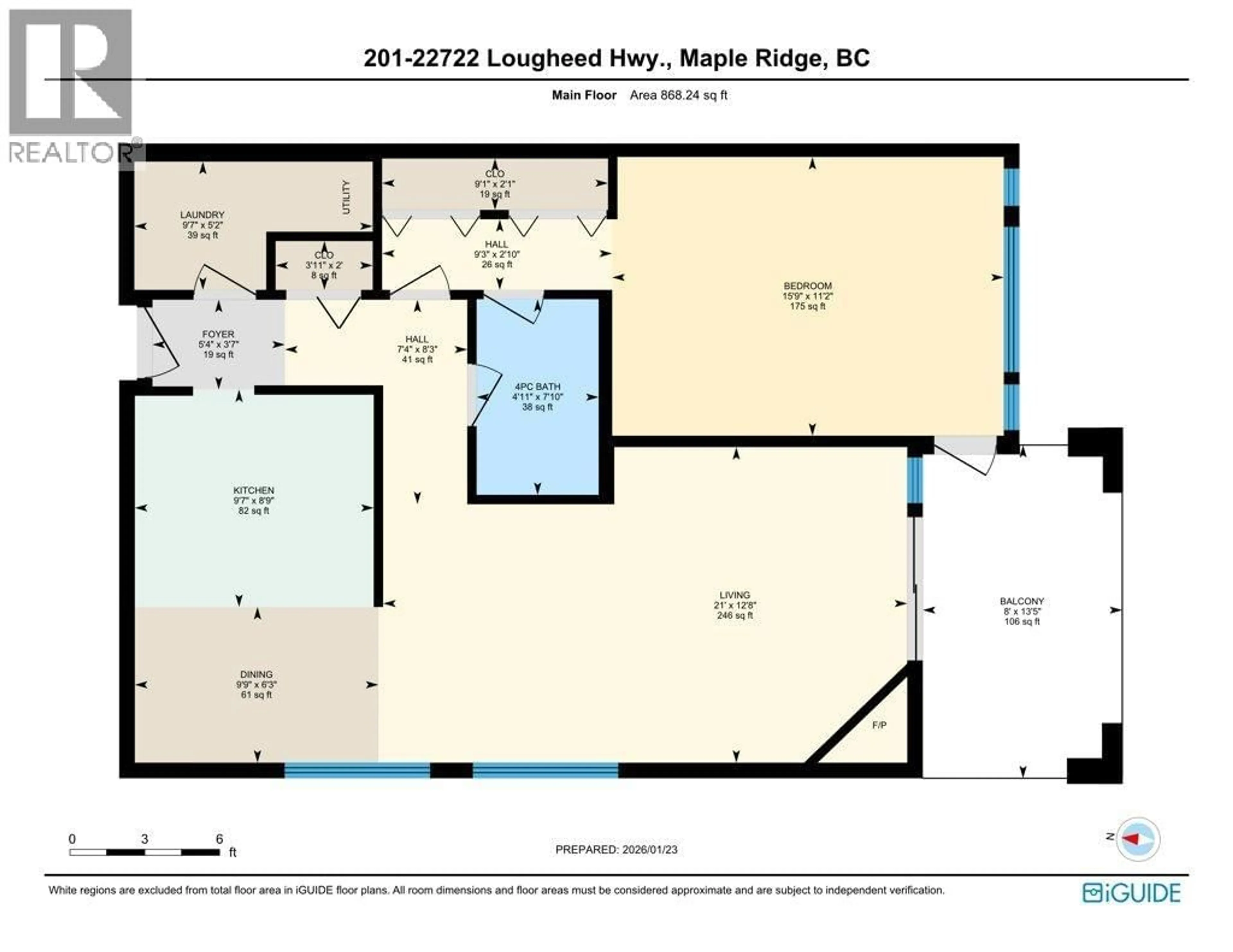 Floor plan for 201 - 22722 LOUGHEED HIGHWAY, Maple Ridge British Columbia V2X2V6