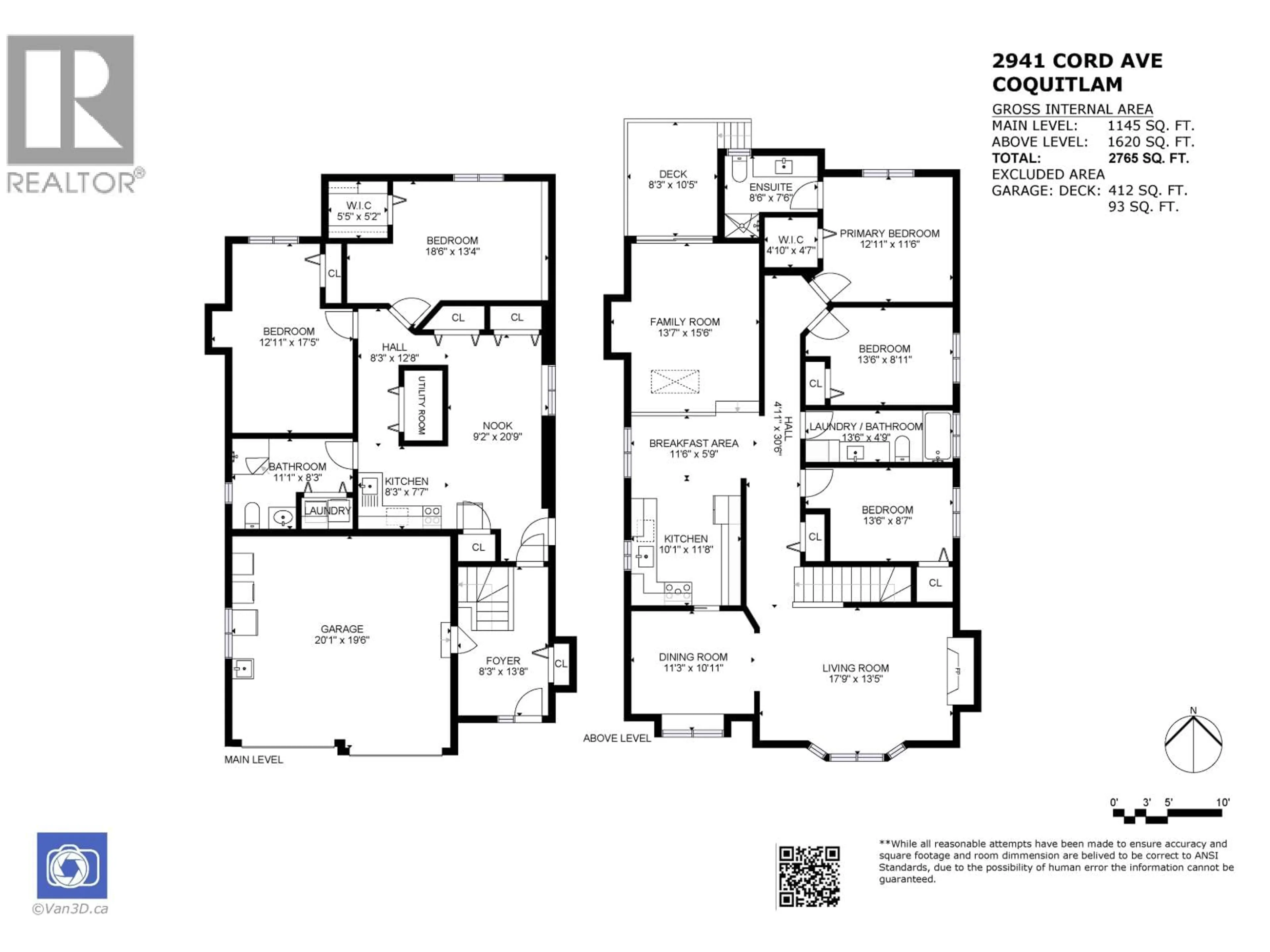 Floor plan for 2941 CORD AVENUE, Coquitlam British Columbia V3B6X5