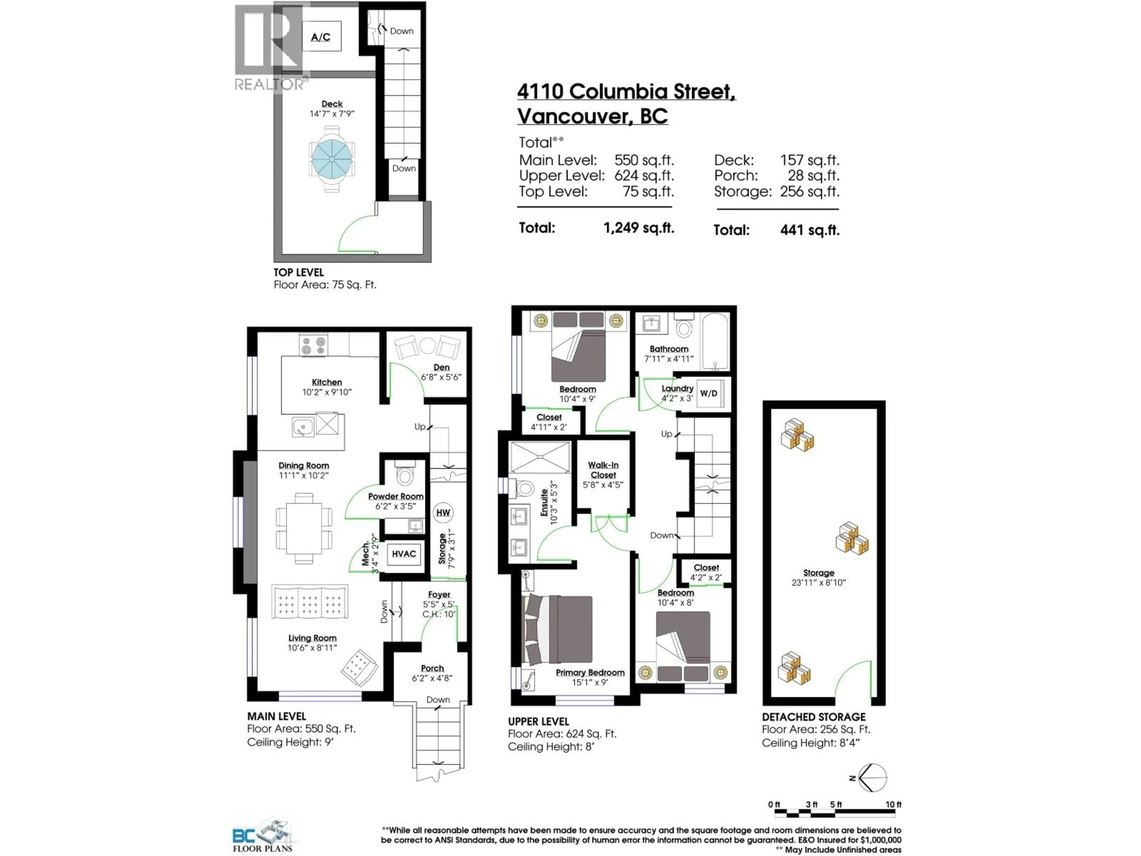 Floor plan for 4110 COLUMBIA STREET, Vancouver British Columbia V5Y2H9