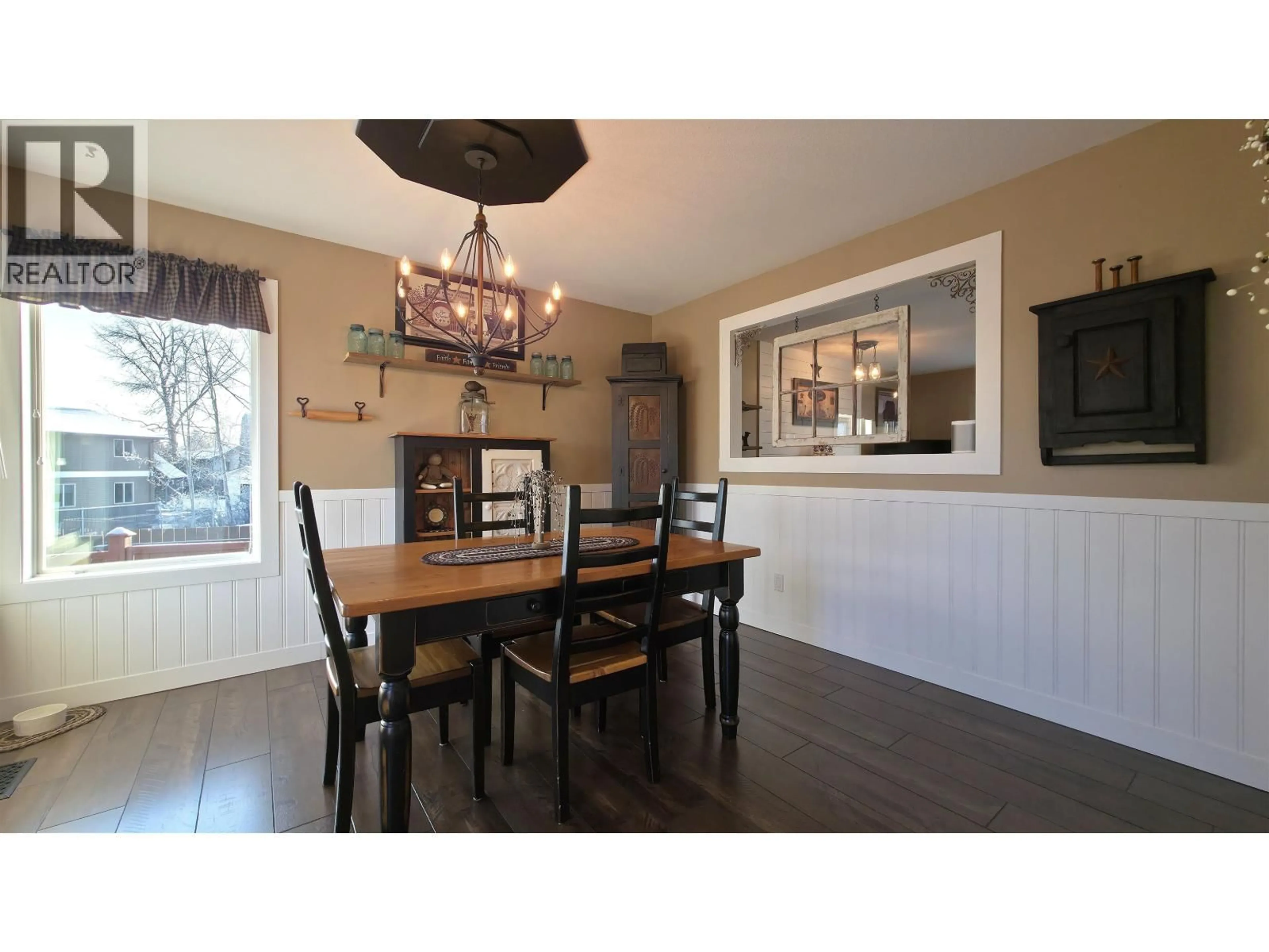 Dining room, wood/laminate floor for 6958 ST ANTHONY CRESCENT, Prince George British Columbia V2N5A2
