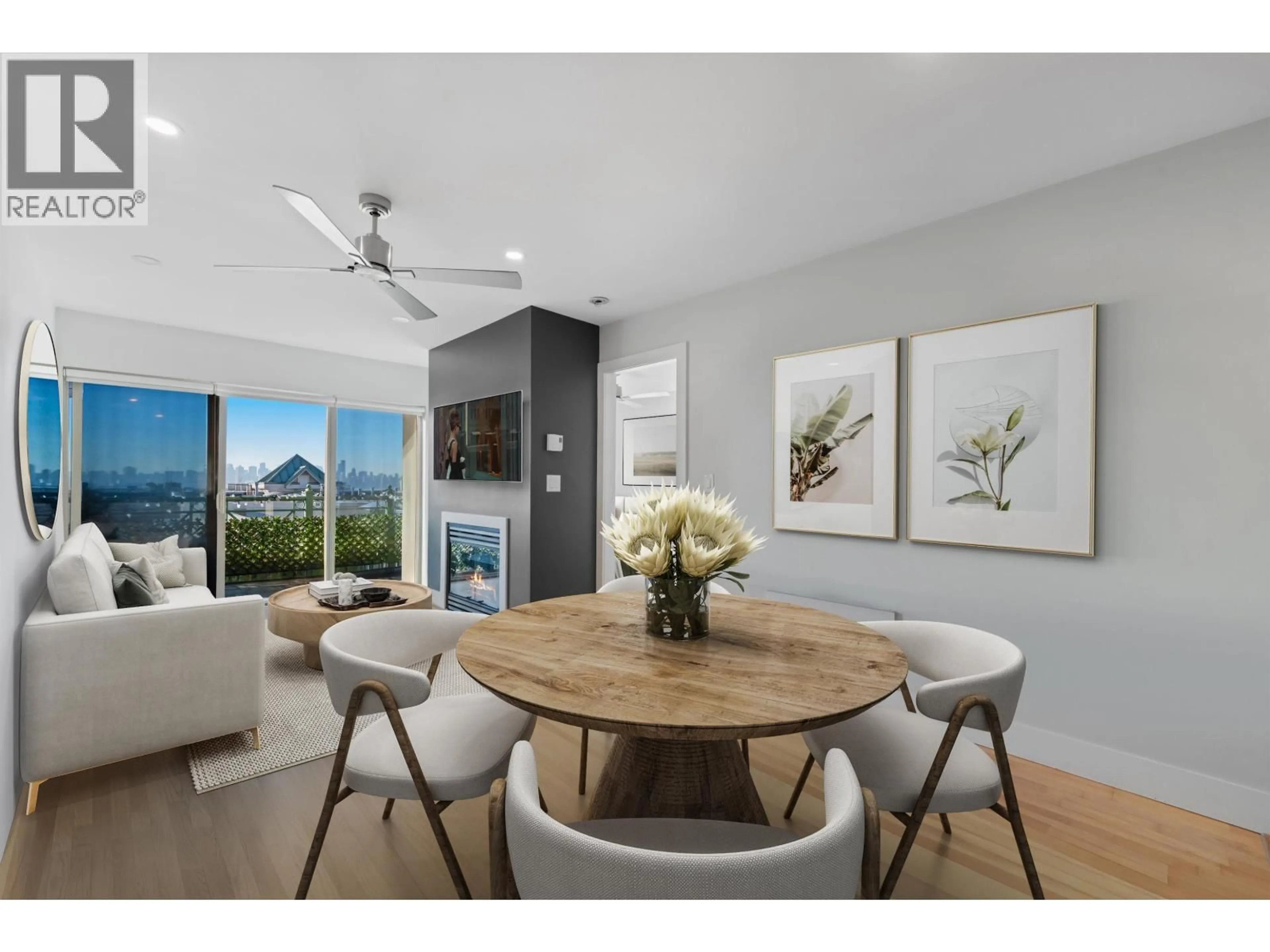 Dining room, wood/laminate floor for 414 - 332 LONSDALE AVENUE, North Vancouver British Columbia V7M3M5