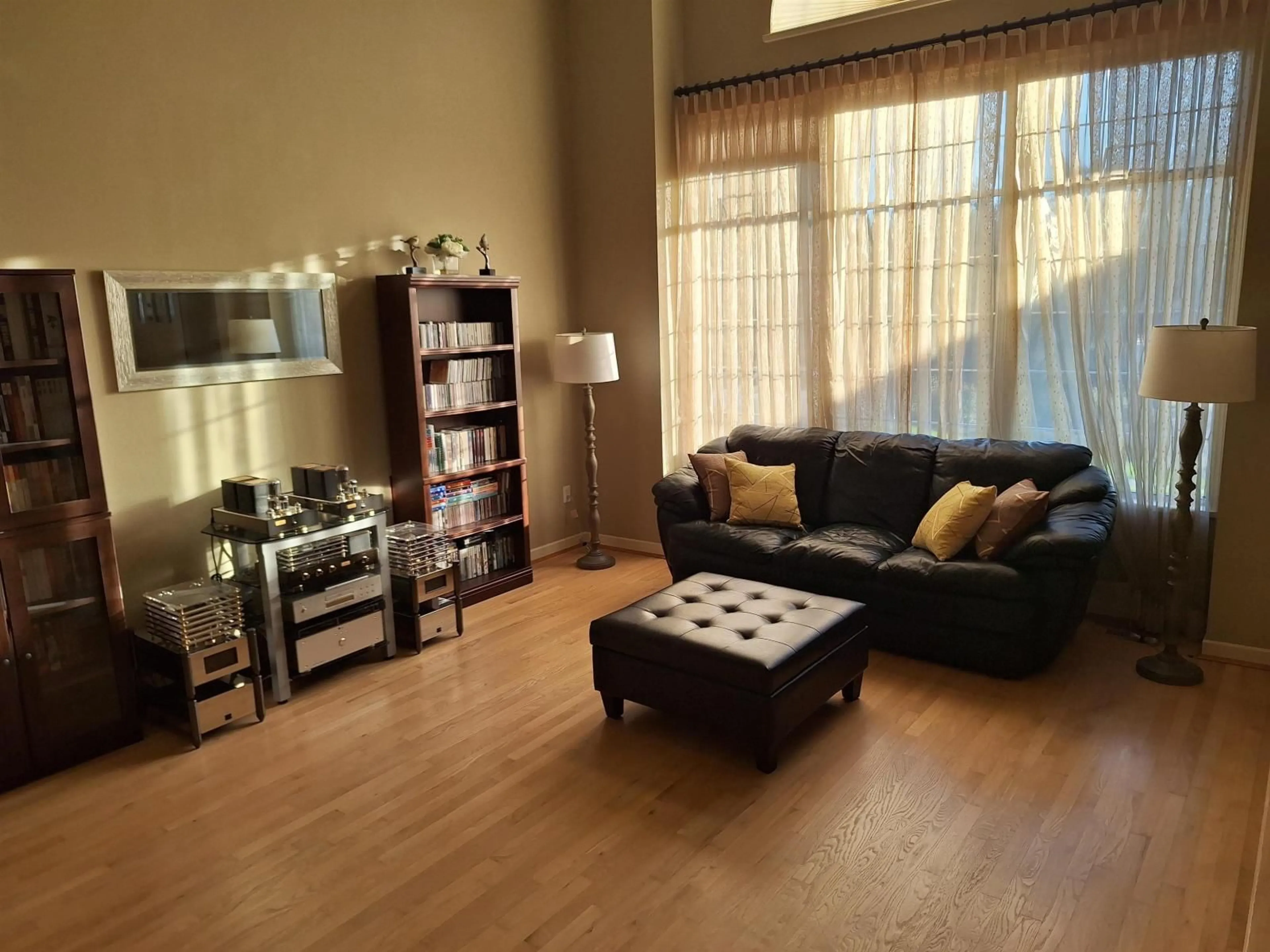 Living room with furniture, wood/laminate floor for 14975 83A AVENUE, Surrey British Columbia V3S7S2