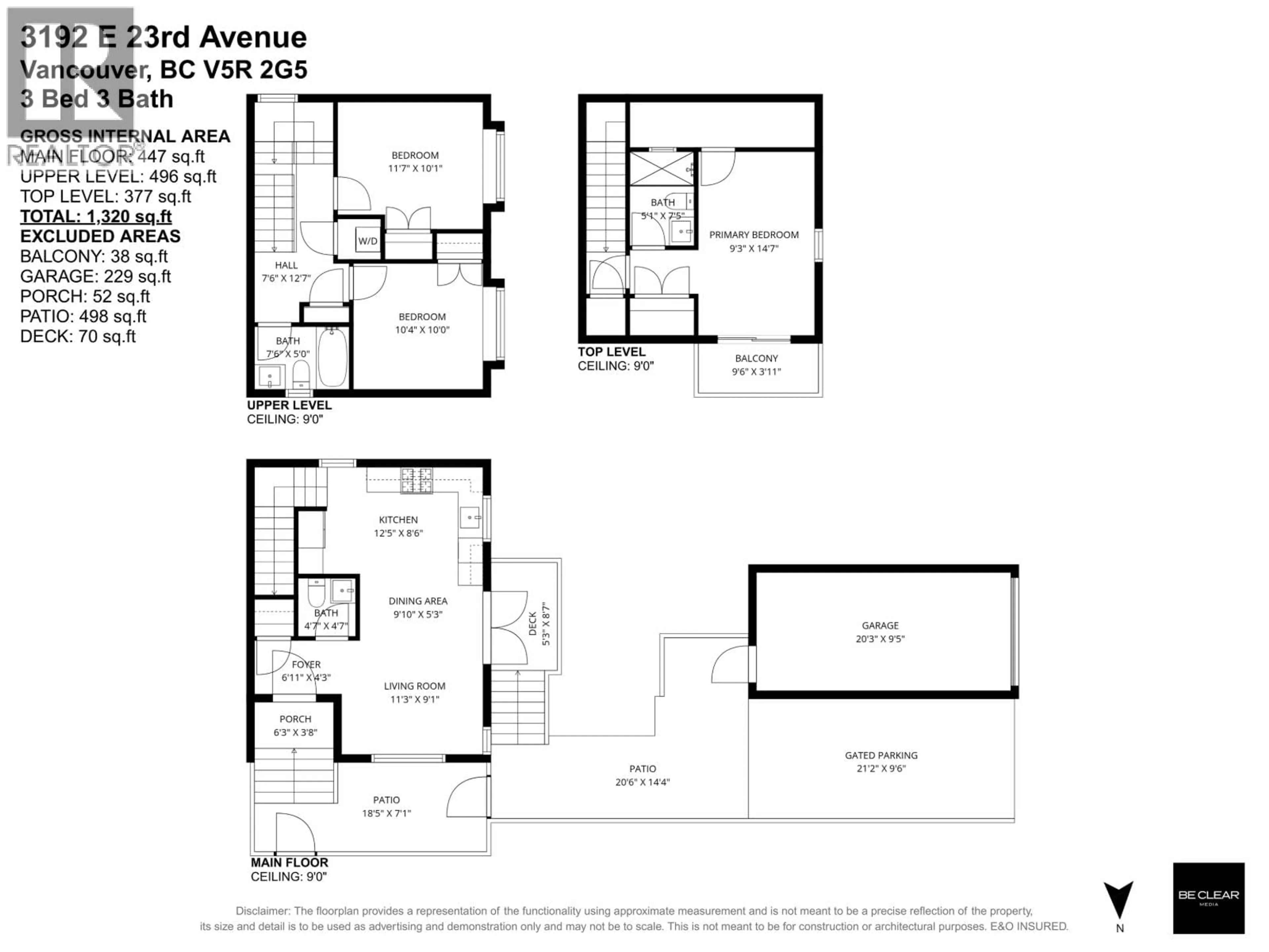 Floor plan for 3192 23RD AVENUE, Vancouver British Columbia V5R2G5