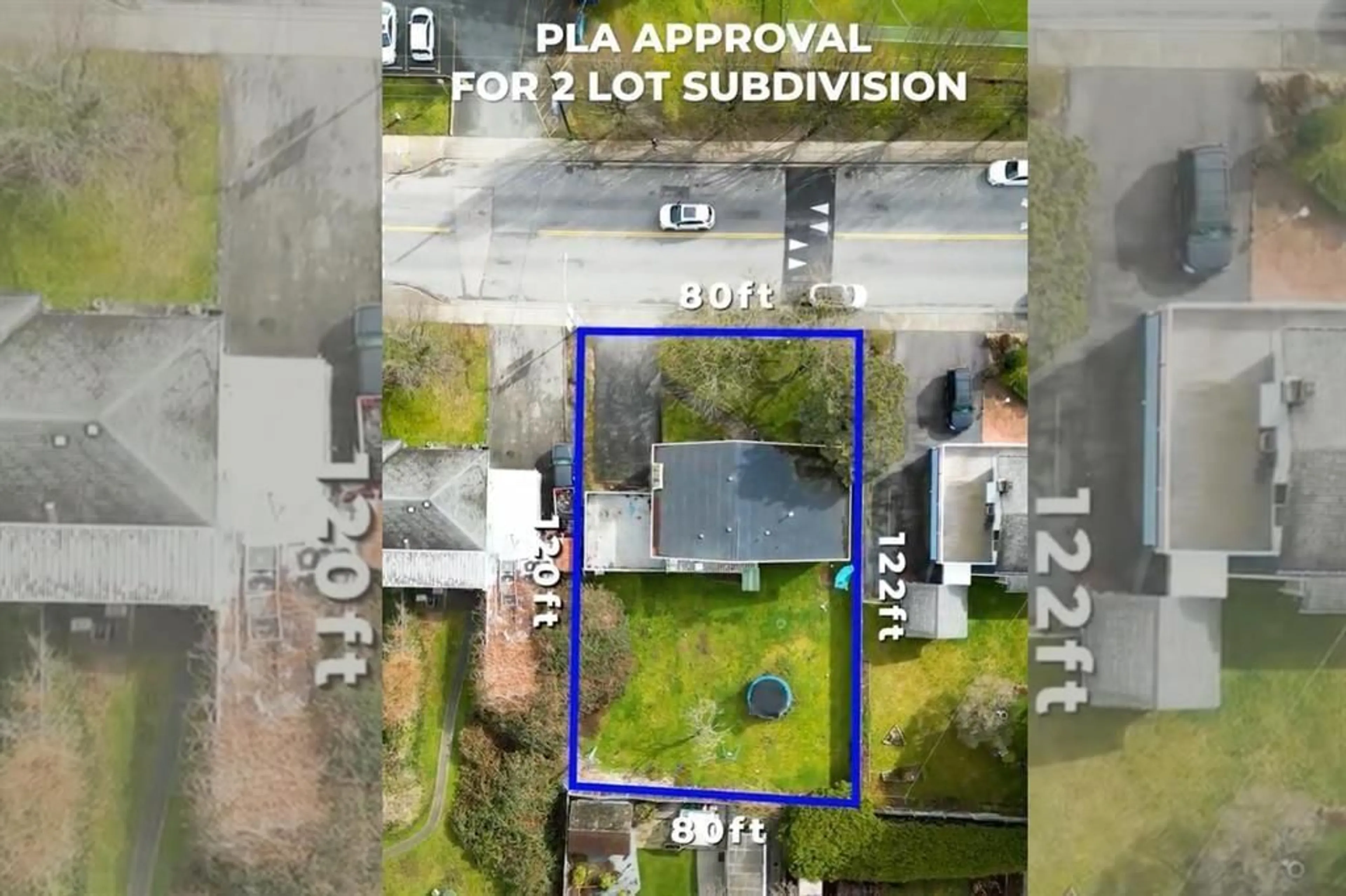 A pic from outside/outdoor area/front of a property/back of a property/a pic from drone, street for 9185 112 STREET, Delta British Columbia V4C4X7