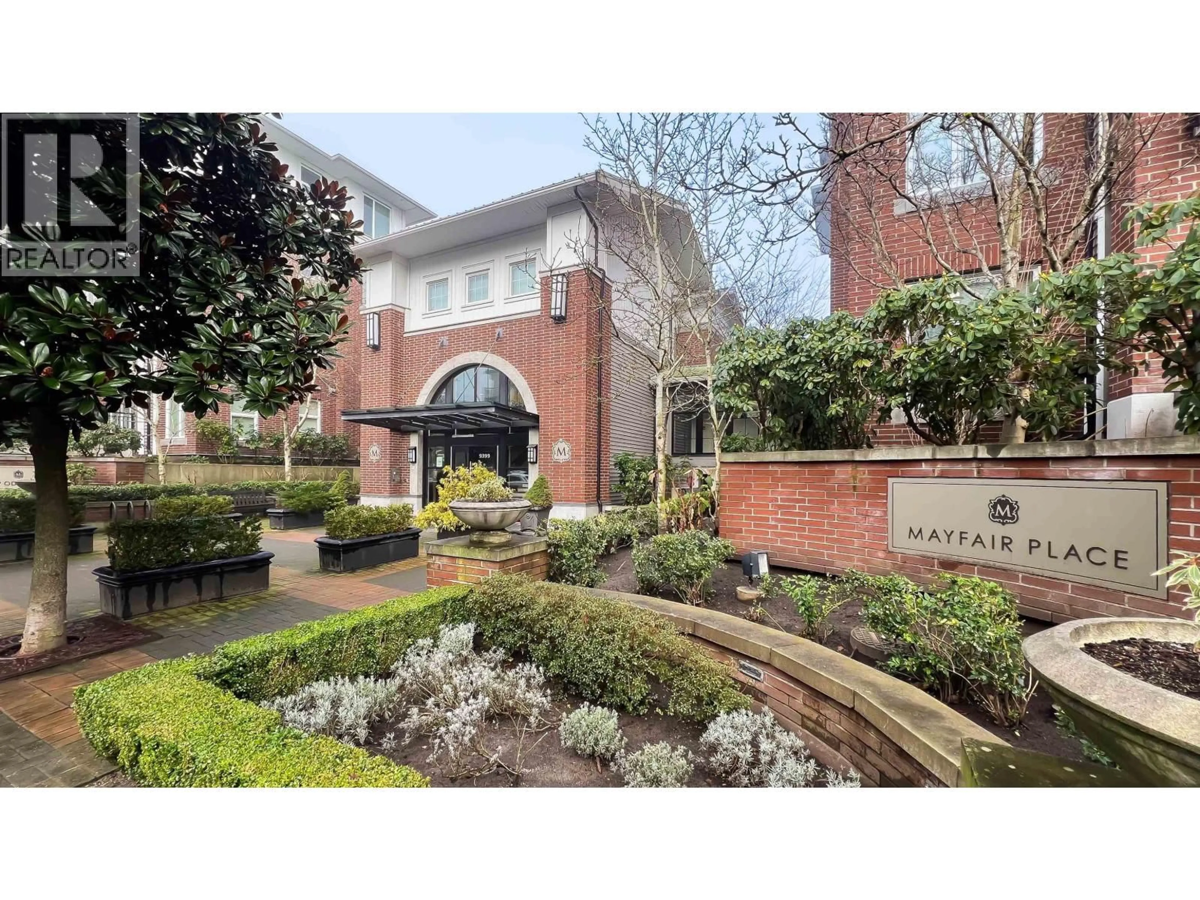 Home with brick exterior material, street for 406 - 9399 ODLIN ROAD, Richmond British Columbia V6X0J6