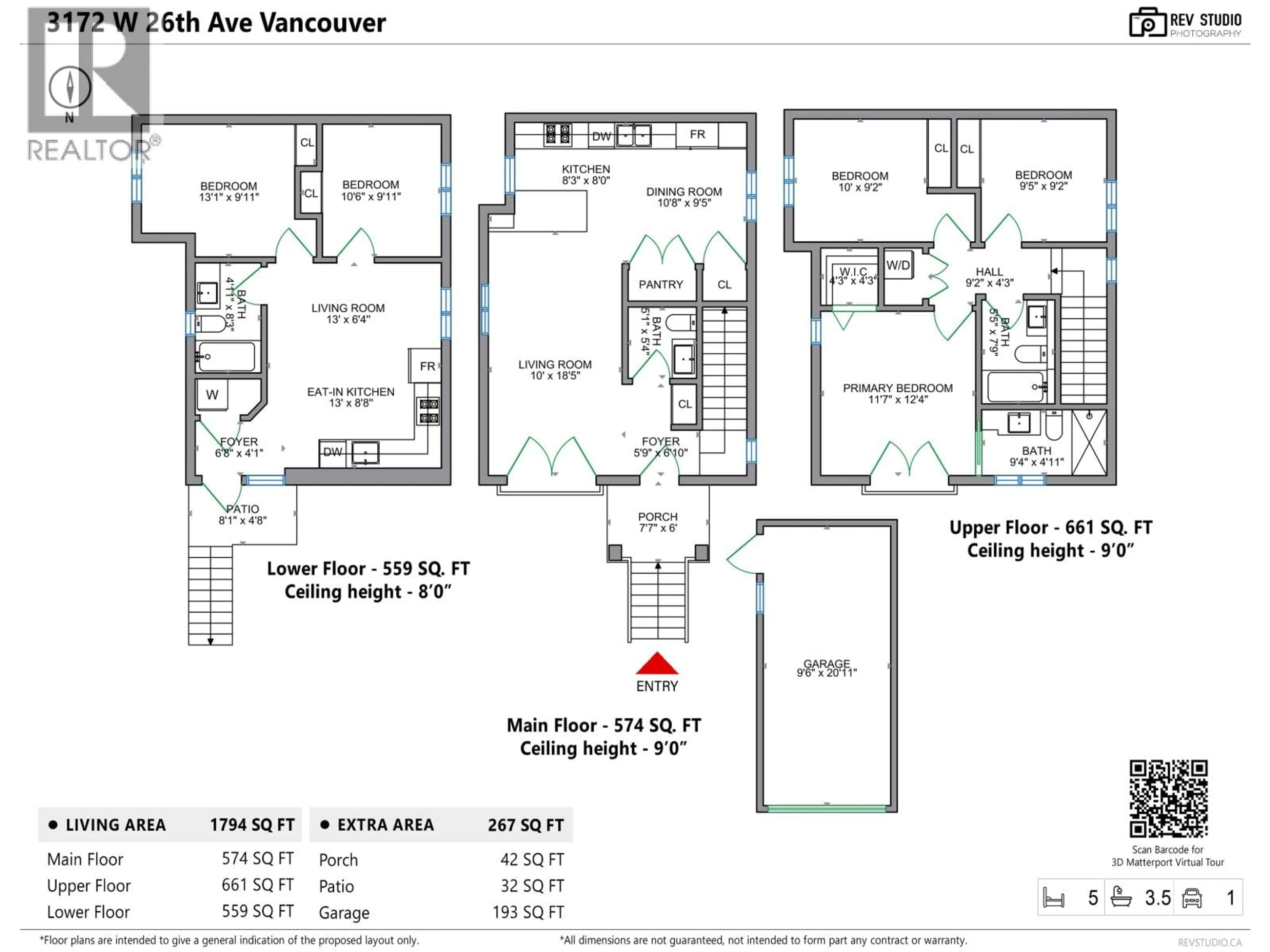 Floor plan for 3172 26TH AVENUE, Vancouver British Columbia V6L1V8