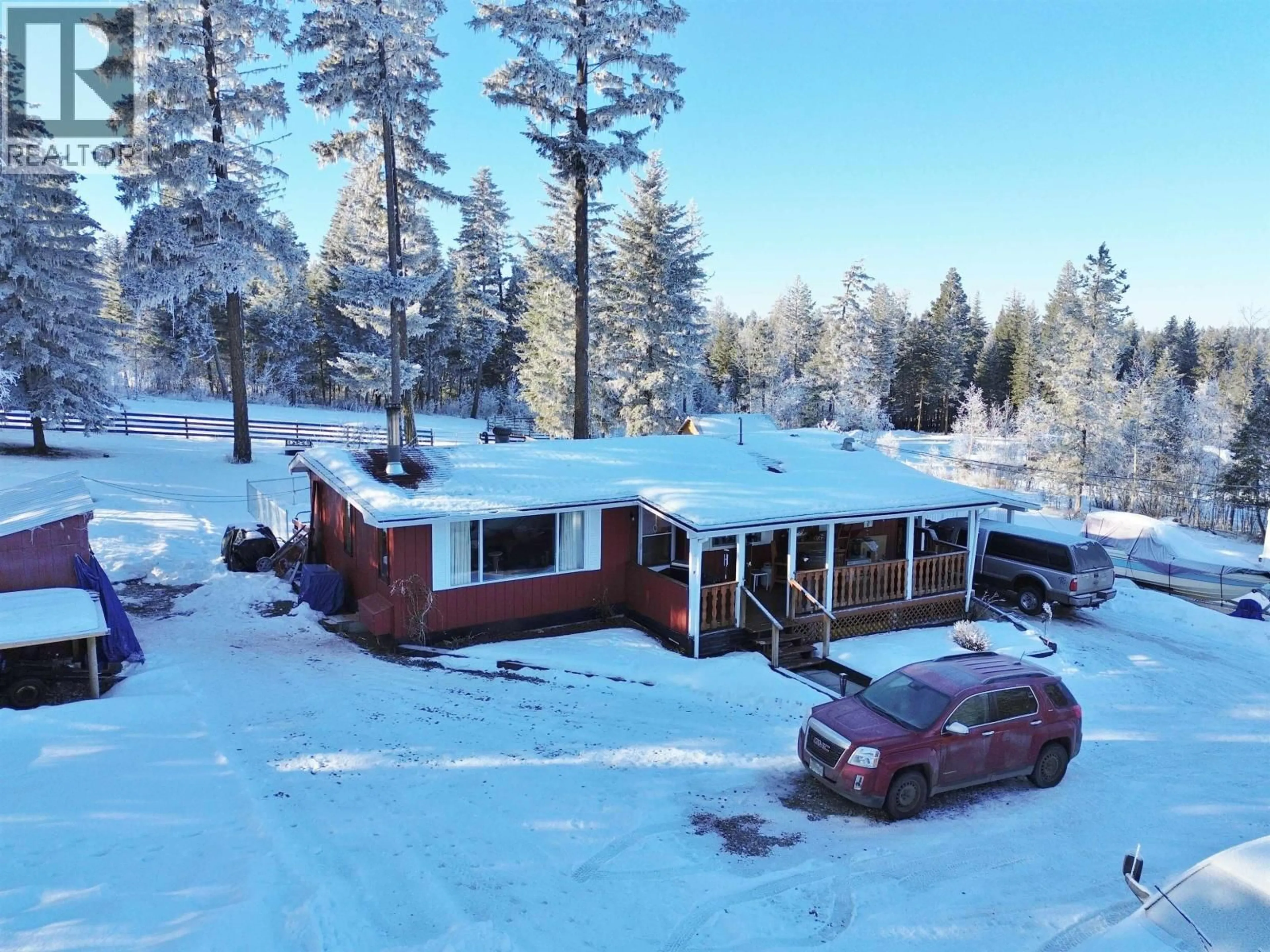A pic from outside/outdoor area/front of a property/back of a property/a pic from drone, unknown for 1414 KALLYN ROAD, Williams Lake British Columbia V2G4Y1