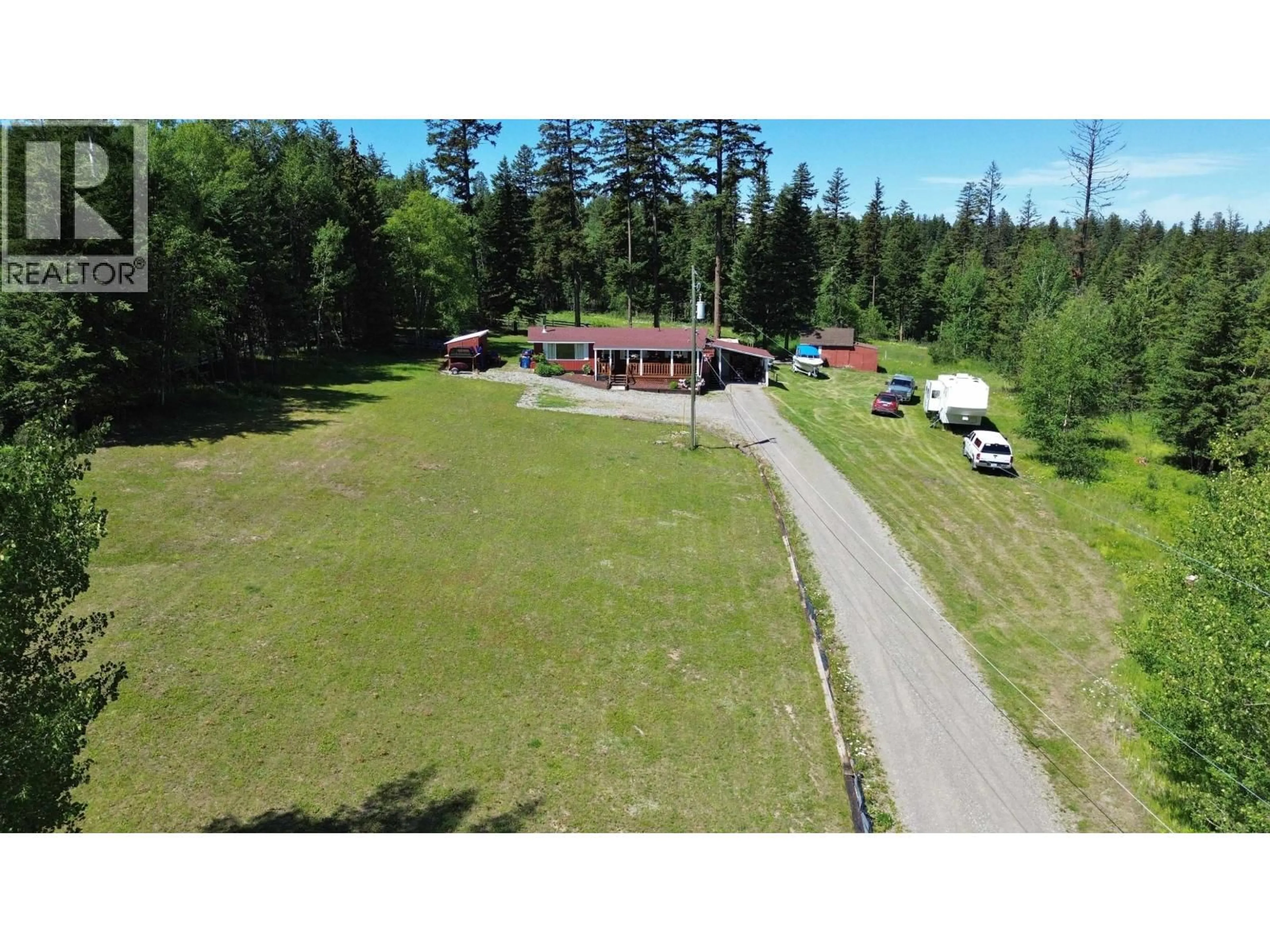 A pic from outside/outdoor area/front of a property/back of a property/a pic from drone, forest/trees view for 1414 KALLYN ROAD, Williams Lake British Columbia V2G4Y1