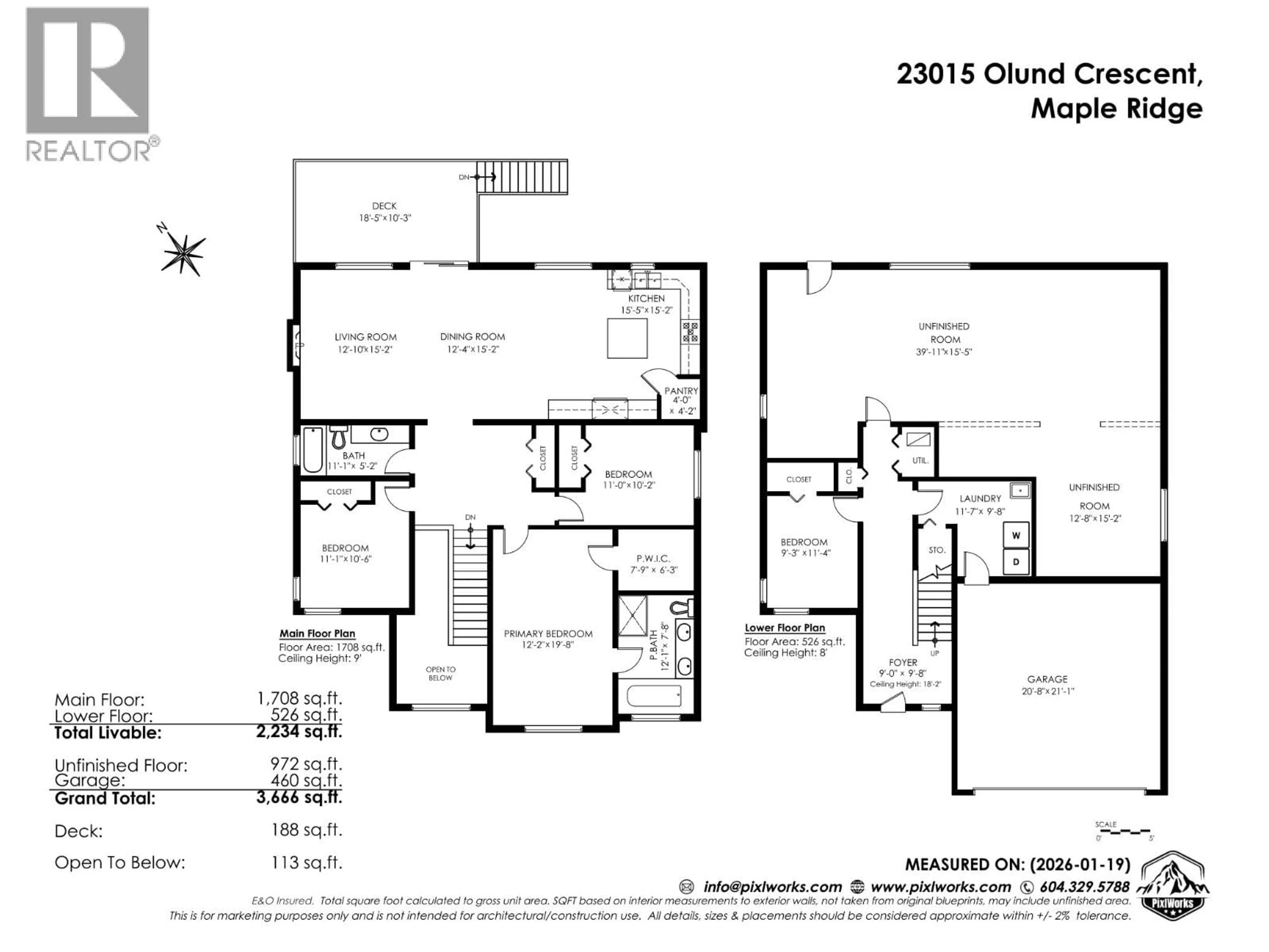 Floor plan for 23015 OLUND CRESCENT, Maple Ridge British Columbia V2X9L3