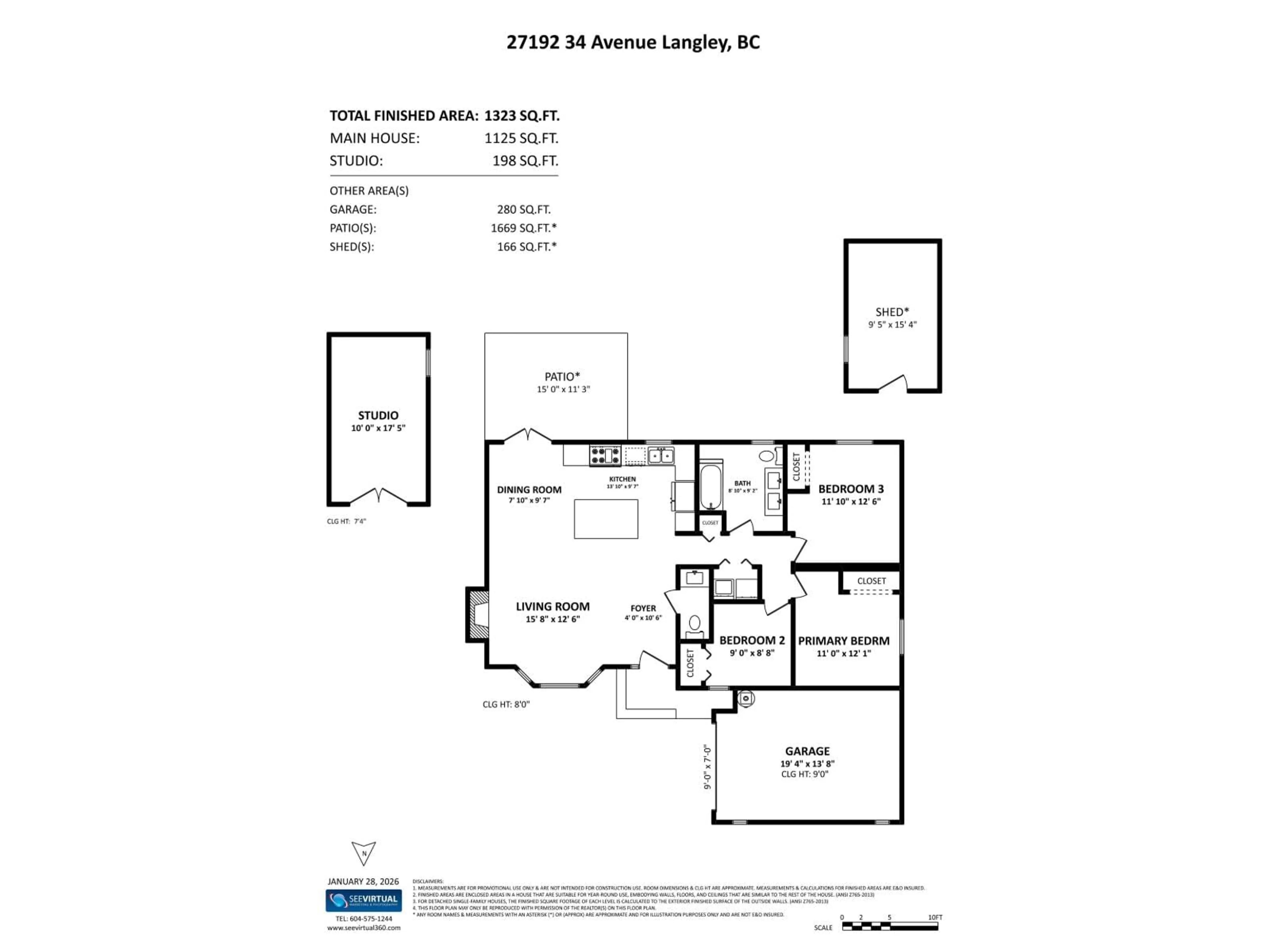 Floor plan for 27192 34 AVENUE, Langley British Columbia V4W3H4