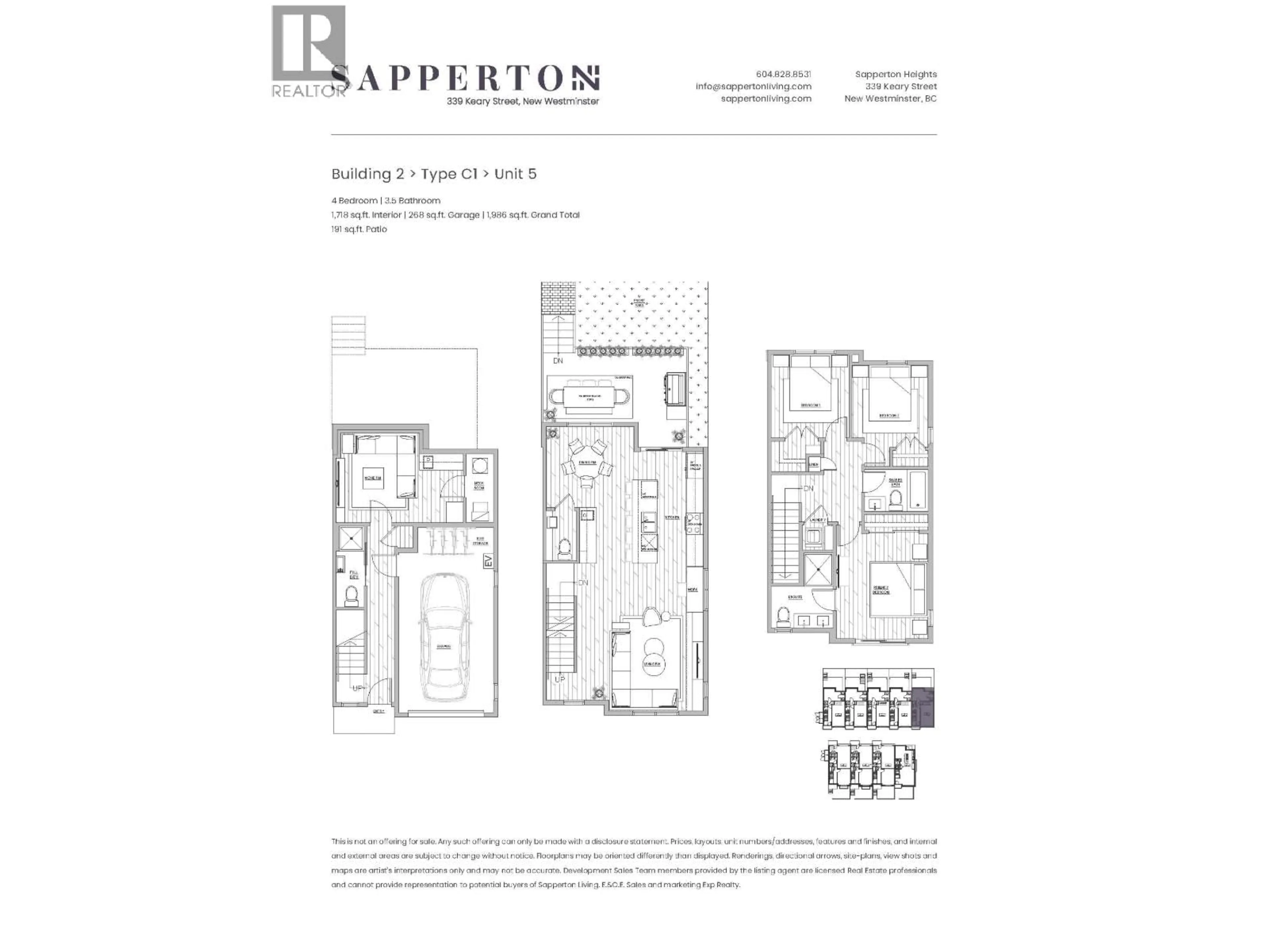 Floor plan for 5 - 339 KEARY STREET, New Westminster British Columbia V3L3L2