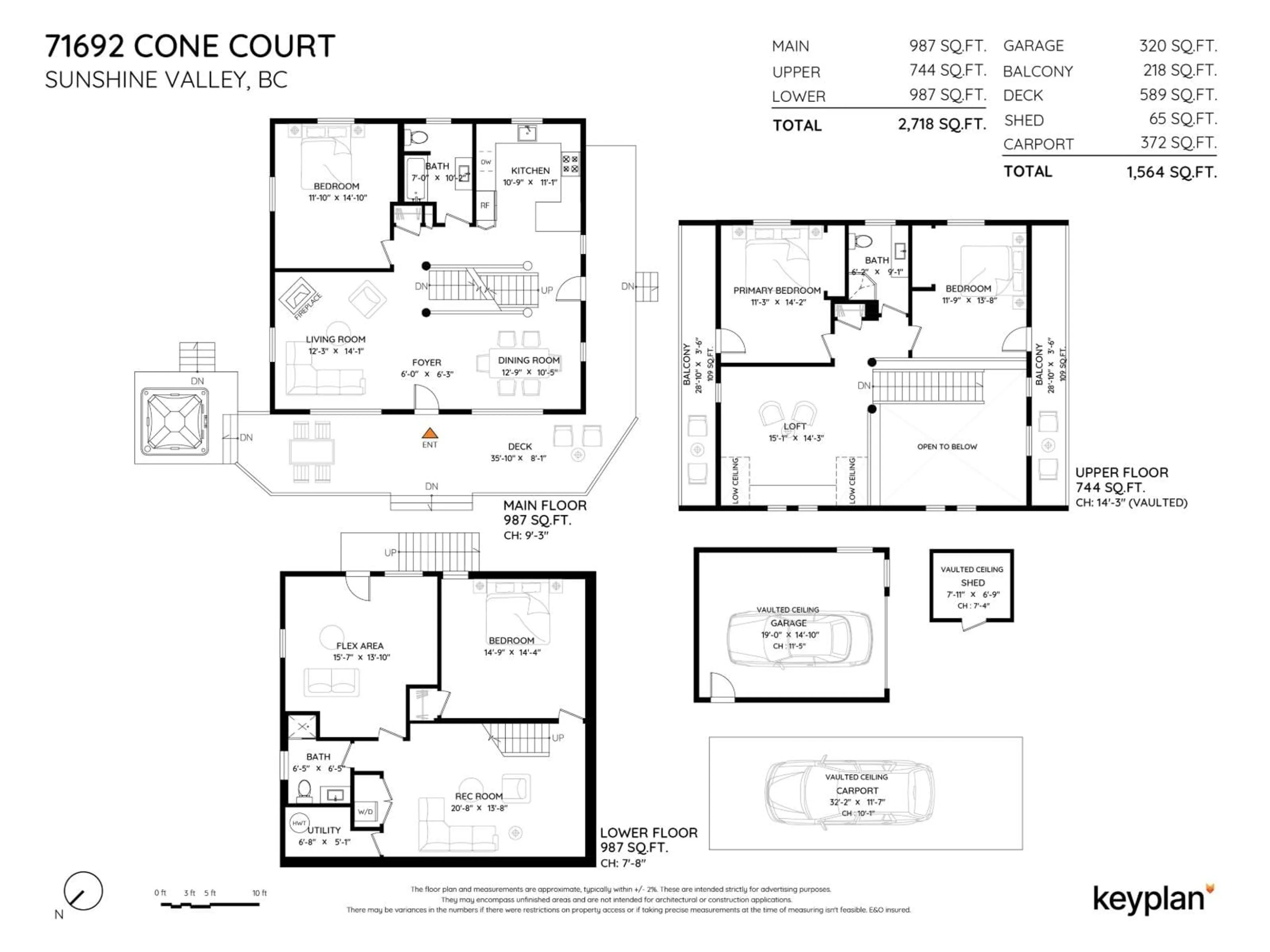 Floor plan for 71692 CONE COURT, Sunshine Valley British Columbia V0X1L5