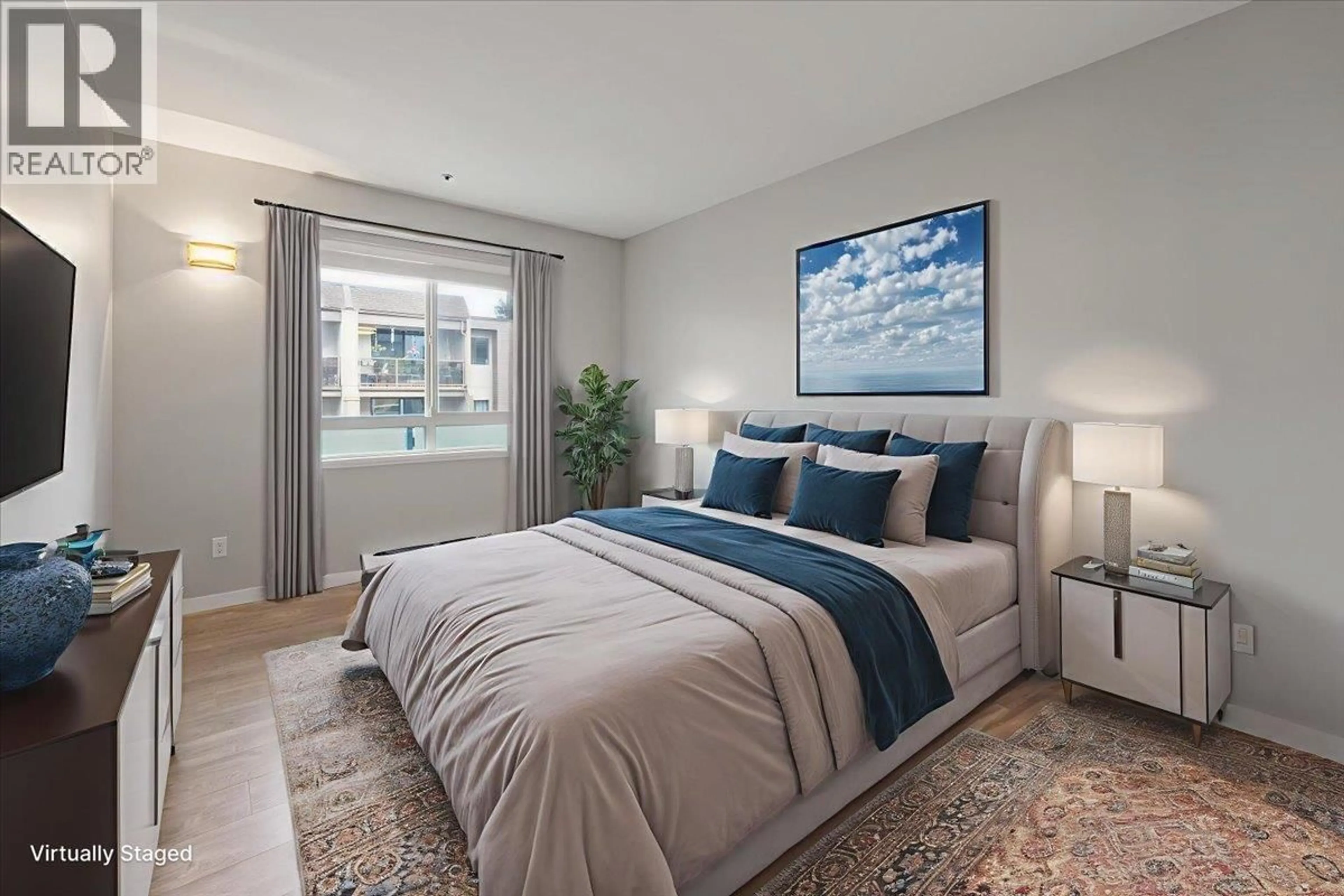 Bedroom with bed, unknown for 204 - 8680 LANSDOWNE ROAD, Richmond British Columbia V6X1B9