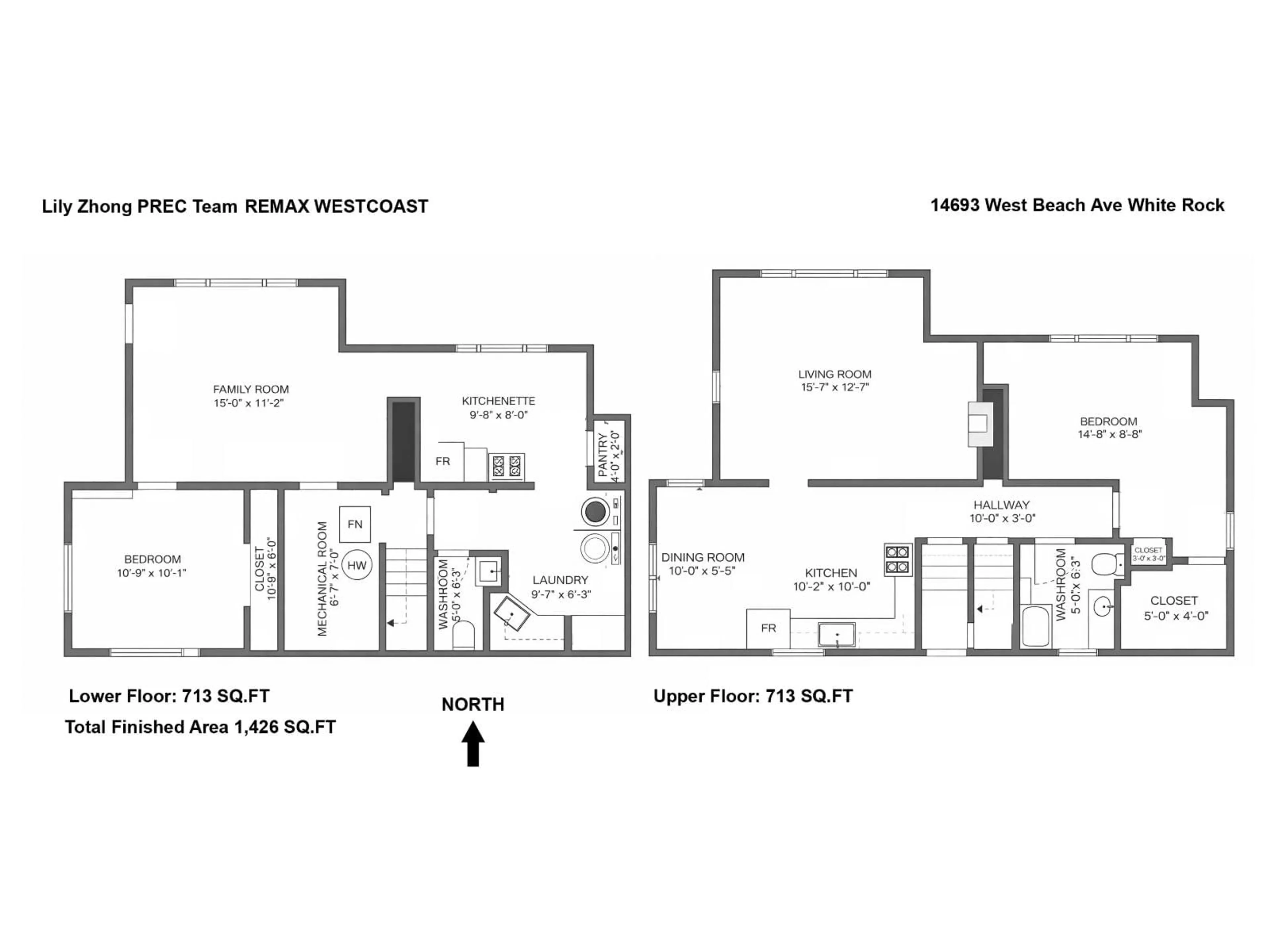 Floor plan for 14693 WEST BEACH AVENUE, White Rock British Columbia V4B2T9