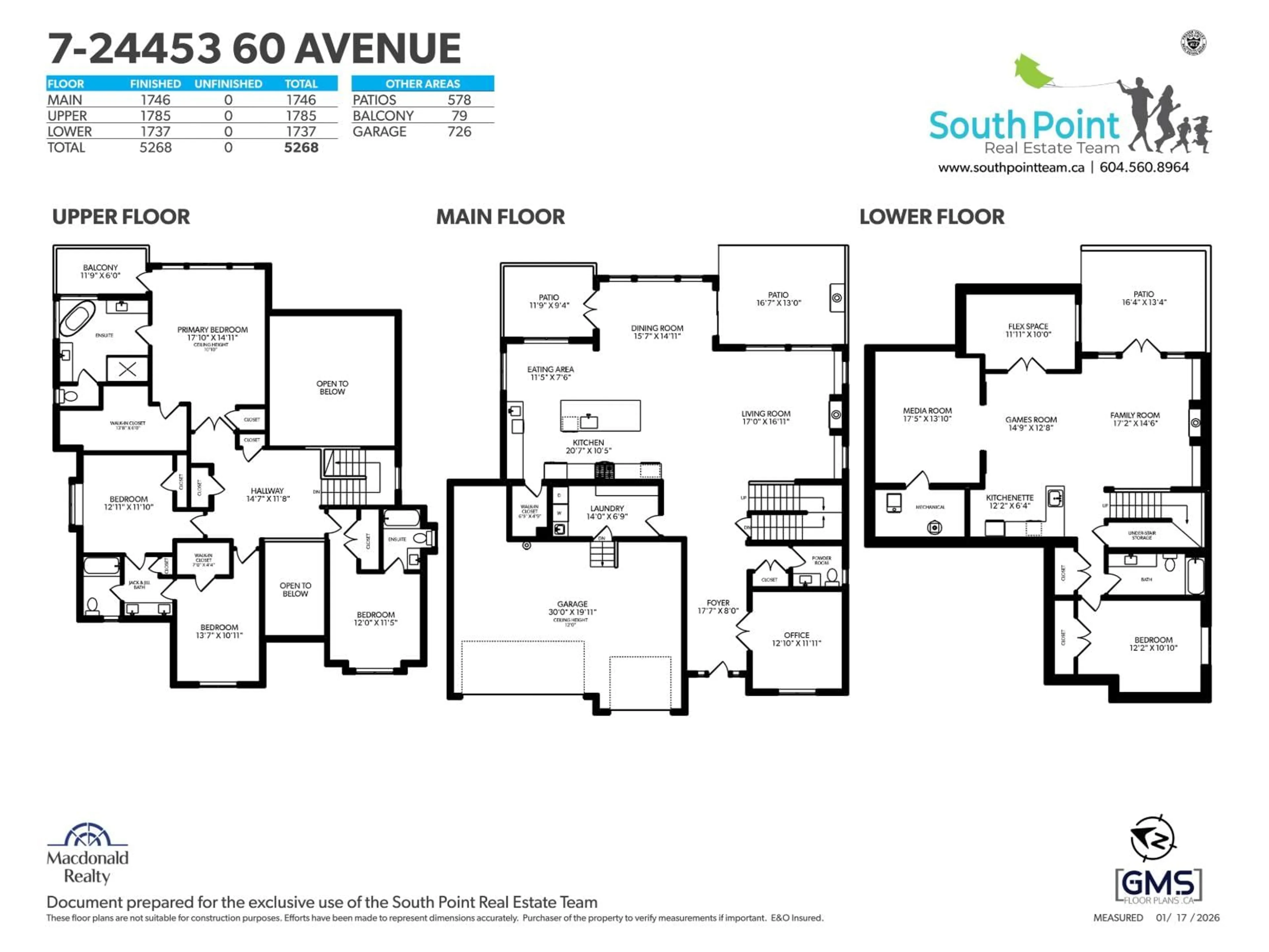 Floor plan for #7 - 24453 60 AVENUE, Langley British Columbia V2Z2G5