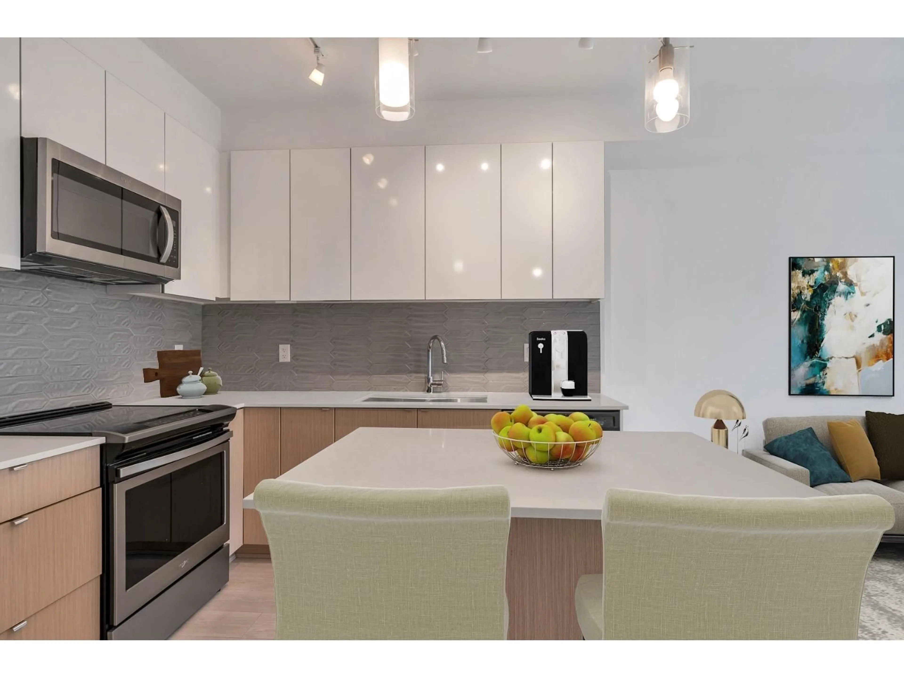 Open concept kitchen, unknown for 204 - 19567 64 AVENUE, Surrey British Columbia V3S7H8