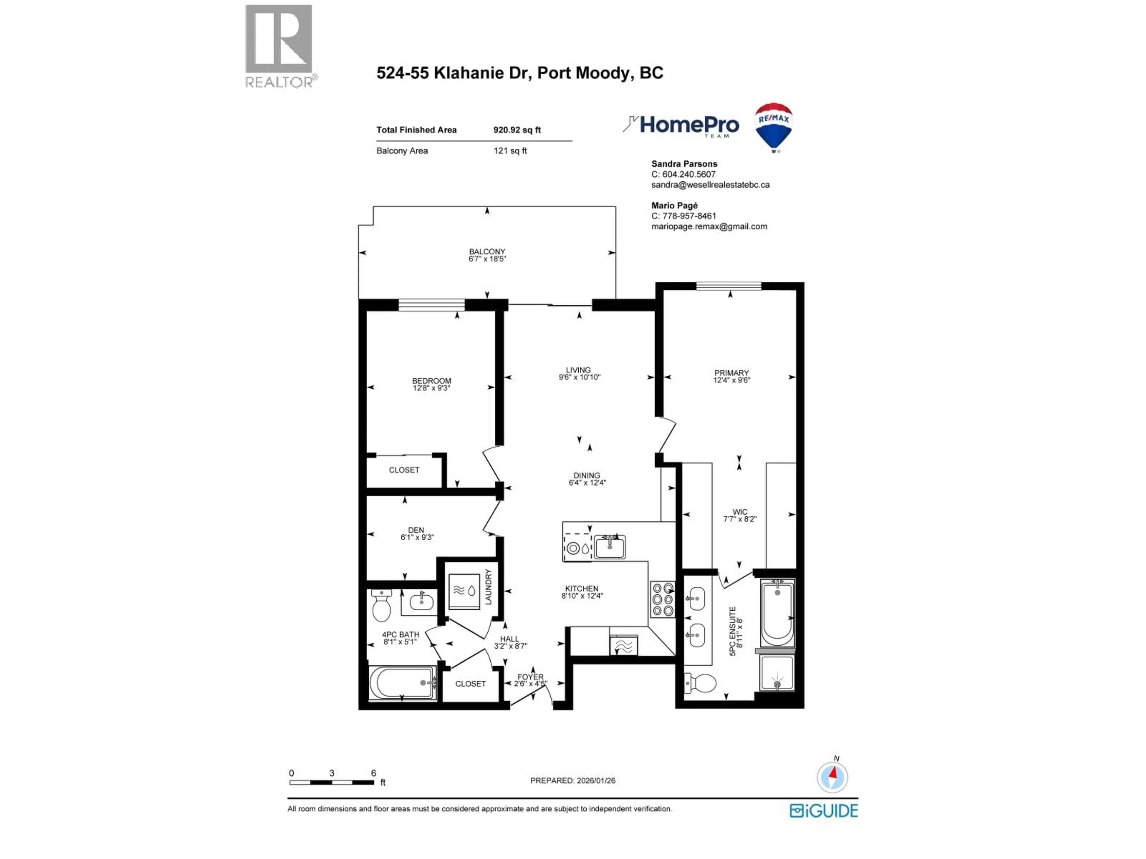 Floor plan for 524 - 55 KLAHANIE DRIVE, Port Moody British Columbia V3H0M9