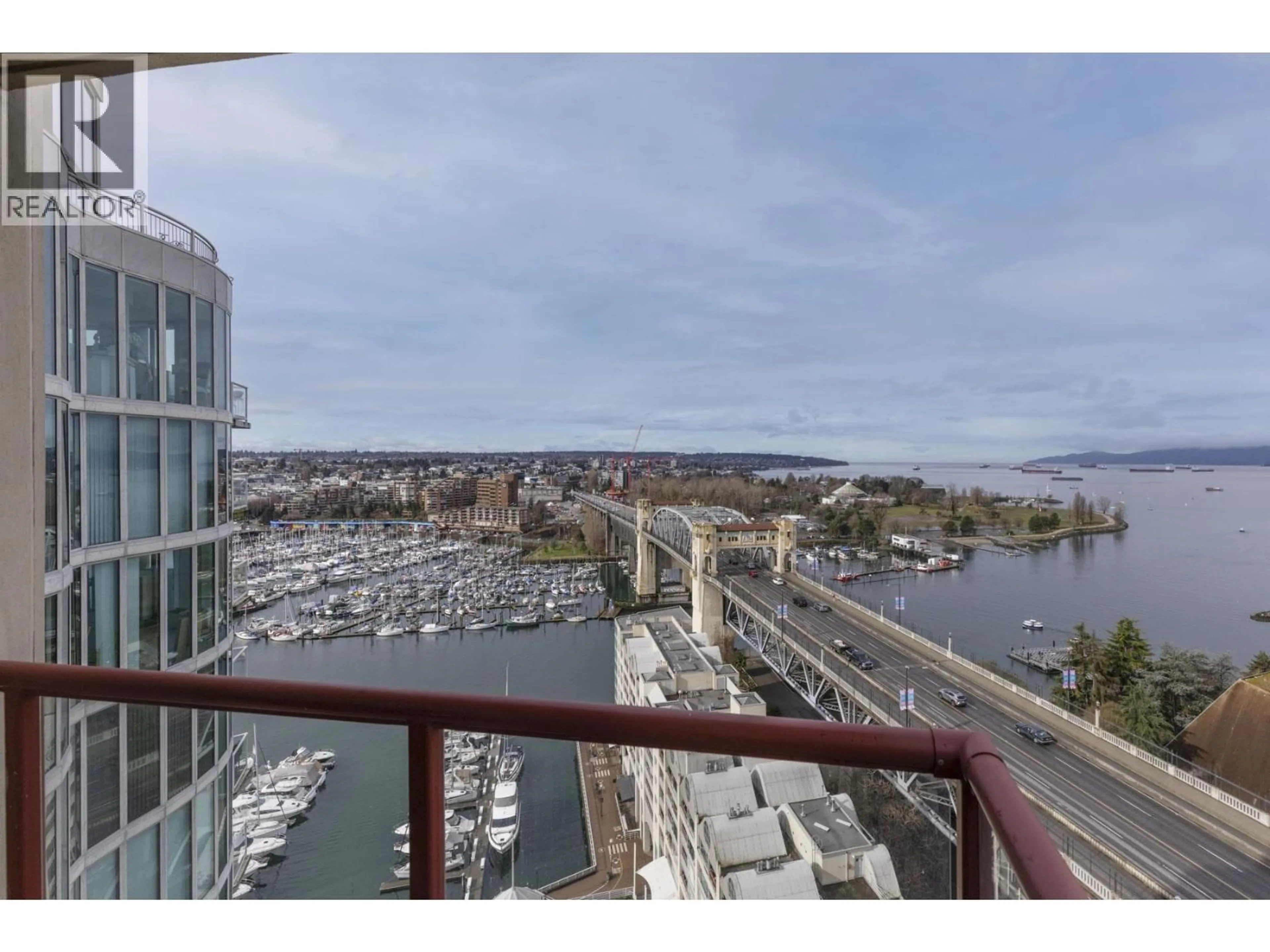 Balcony in the apartment, water/lake/river/ocean view for 2005 - 1000 BEACH AVENUE, Vancouver British Columbia V6E4M2