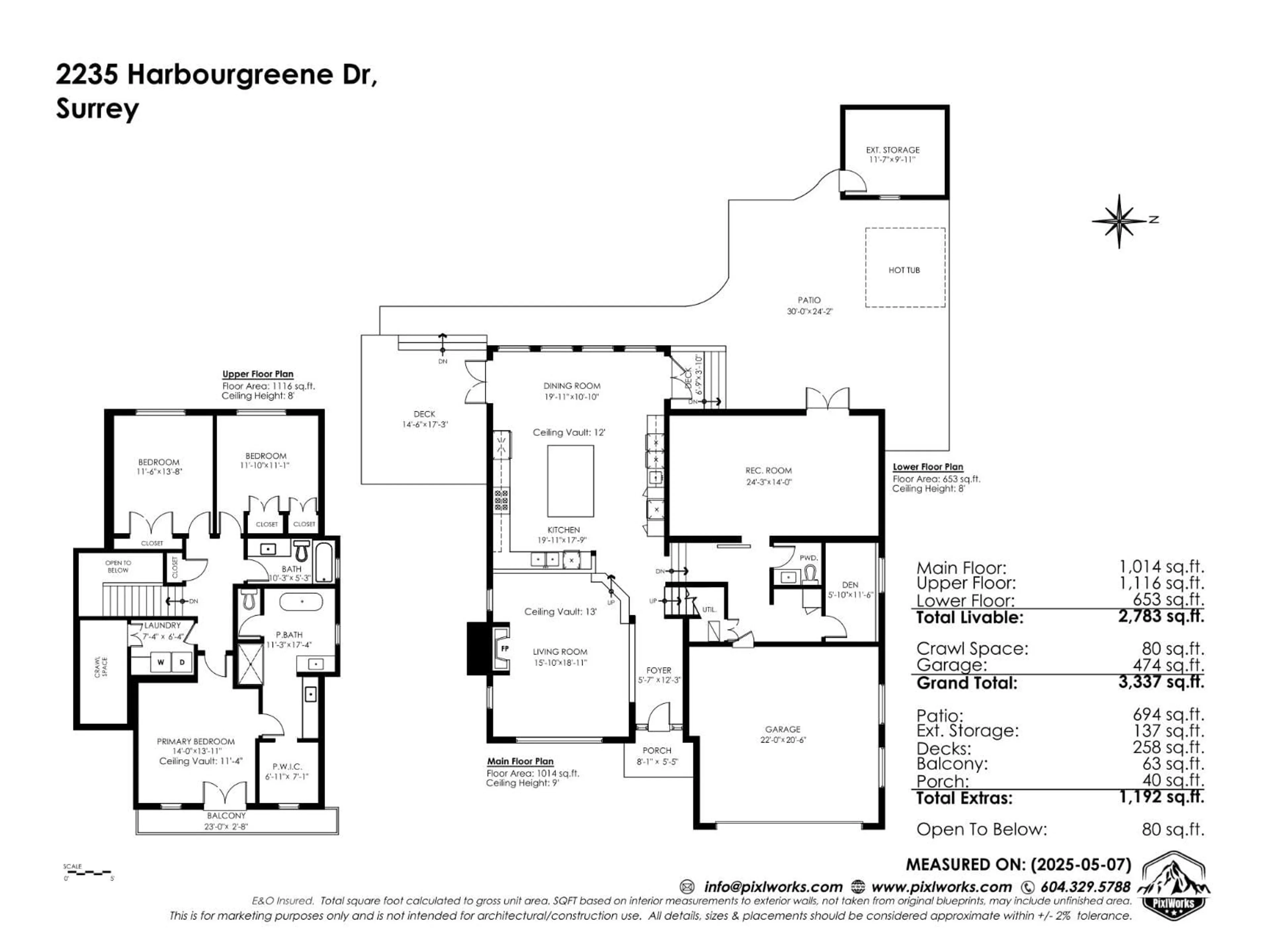 Floor plan for 2235 HARBOURGREENE DRIVE, Surrey British Columbia V4A5J3