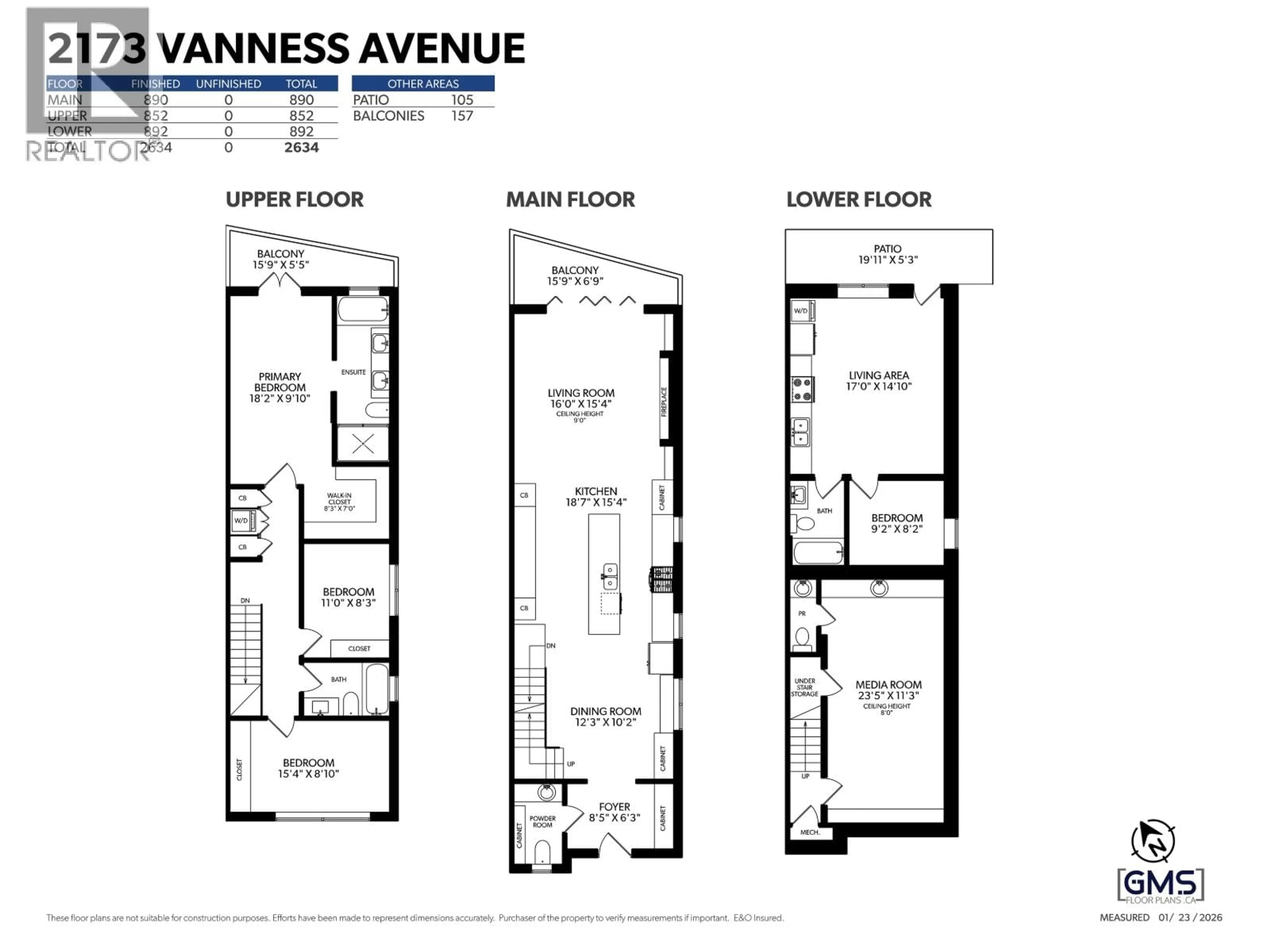 Floor plan for 2173 VANNESS AVENUE, Vancouver British Columbia V5N2M1