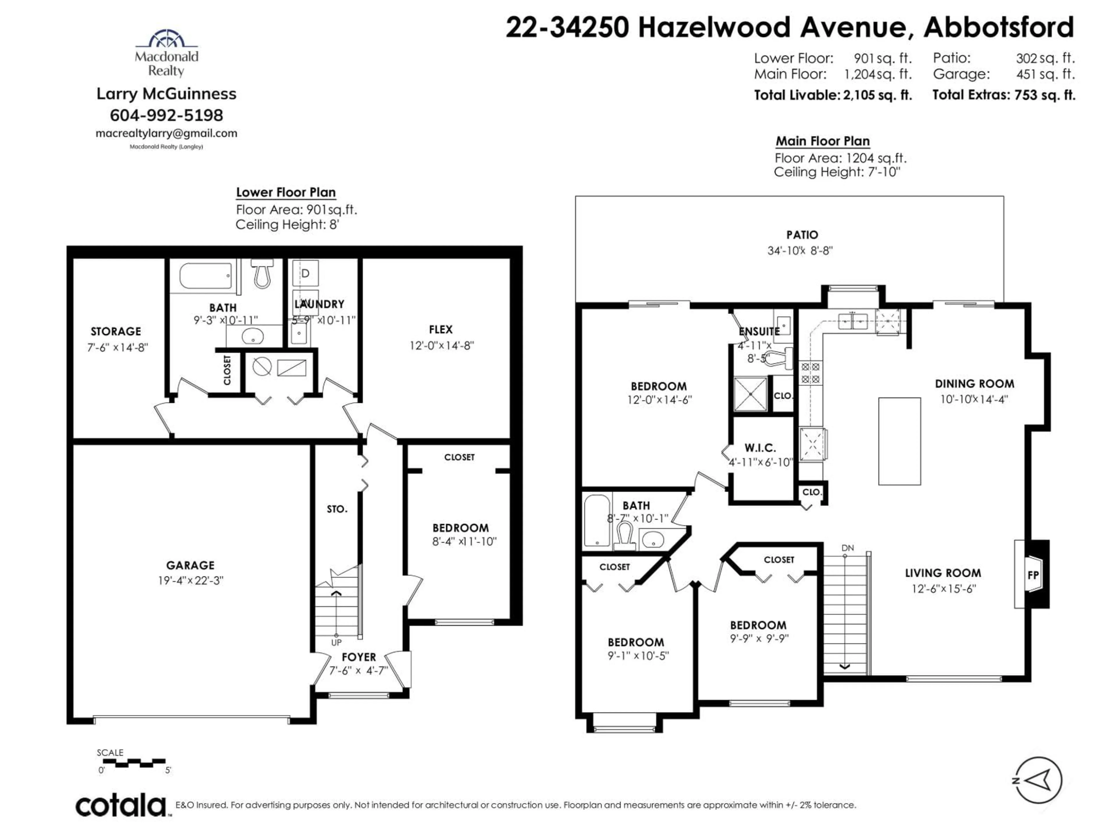 Floor plan for 22 - 34250 HAZELWOOD AVENUE, Abbotsford British Columbia V2S7L4