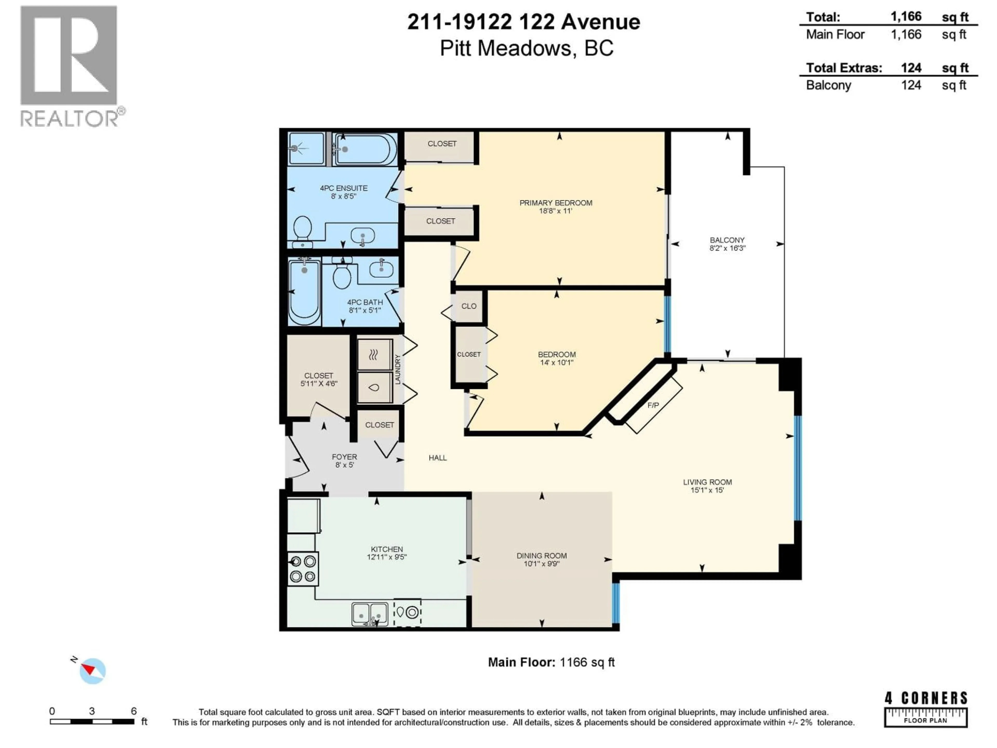 Floor plan for 212 - 19122 122 AVENUE, Pitt Meadows British Columbia V3Y2N7