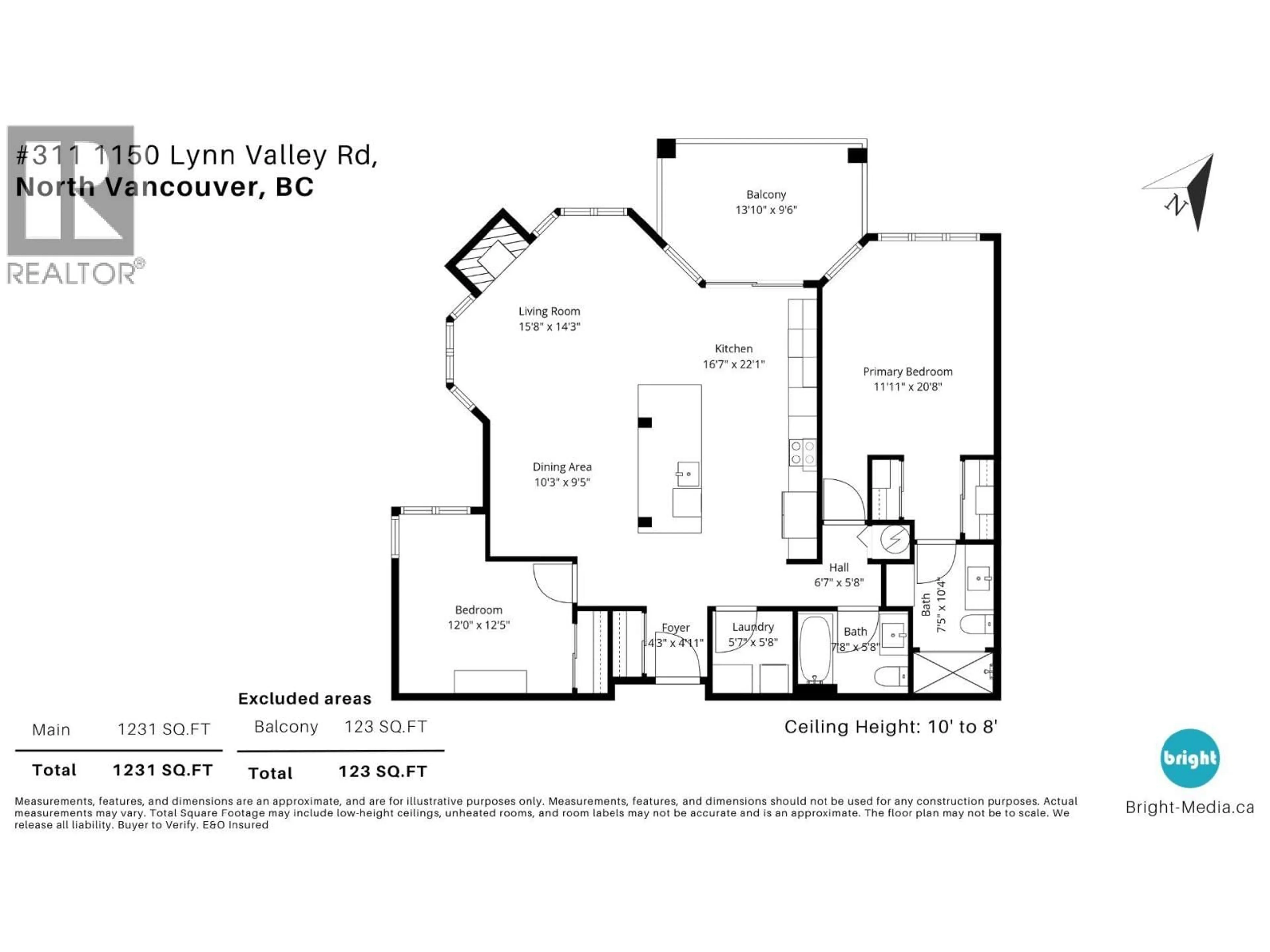 Floor plan for 311 - 1150 LYNN VALLEY ROAD, North Vancouver British Columbia V7J1Z9