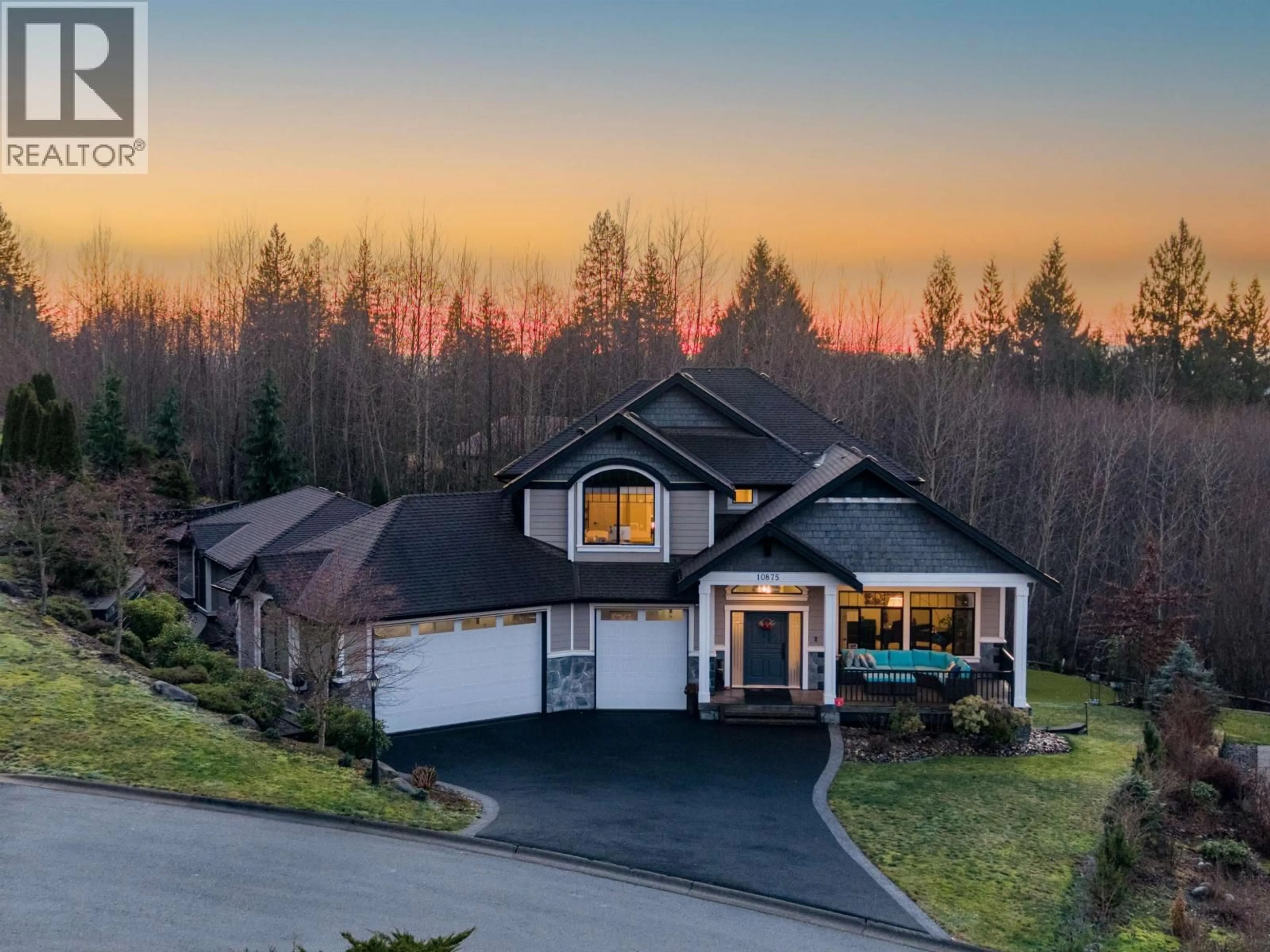 A pic from outside/outdoor area/front of a property/back of a property/a pic from drone, mountain view for 10875 CARMICHAEL STREET, Maple Ridge British Columbia V2W0H3