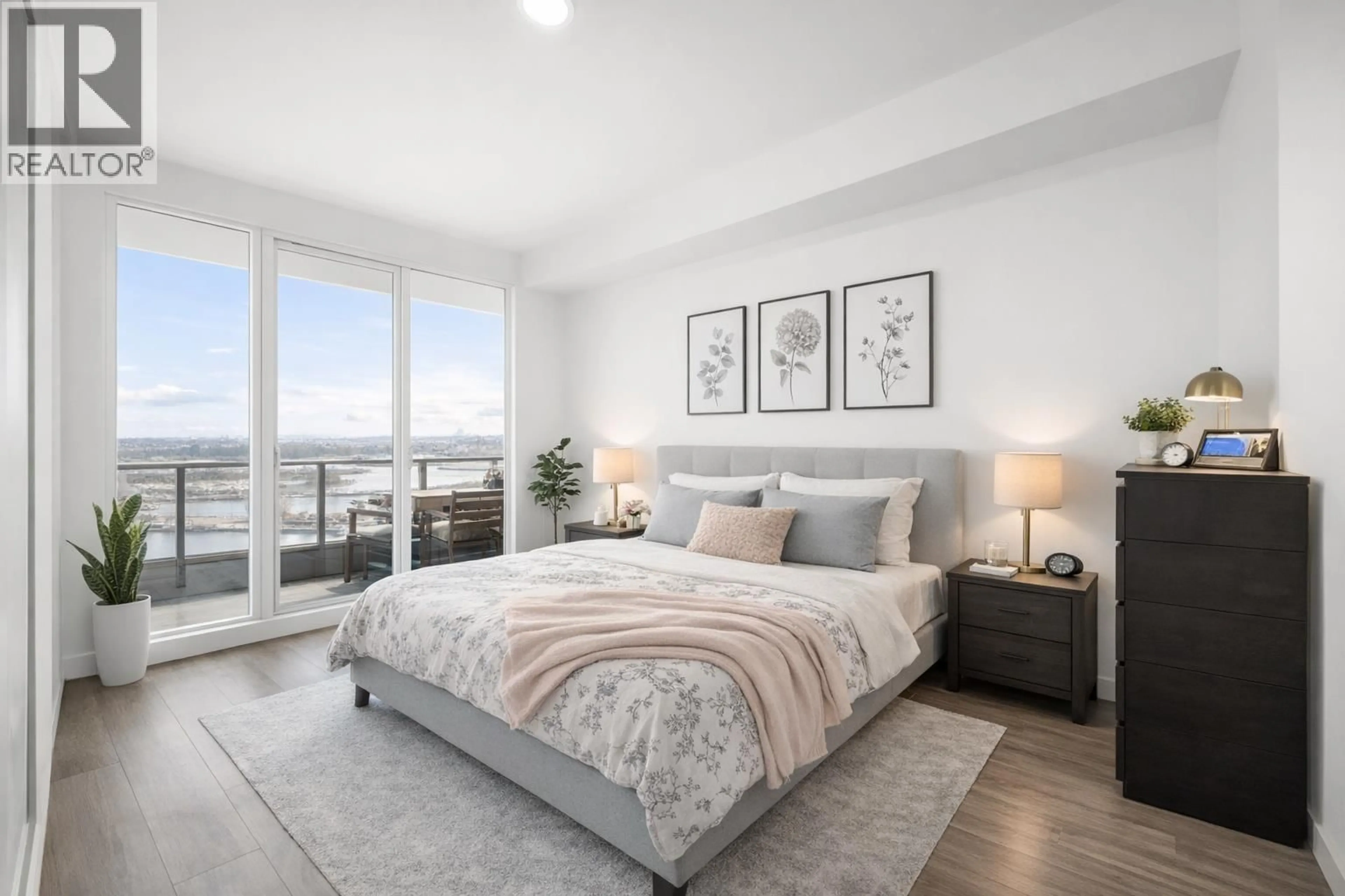 Bedroom with bed, unknown for 703 - 2351 BETA AVENUE, Burnaby British Columbia V5C0M2