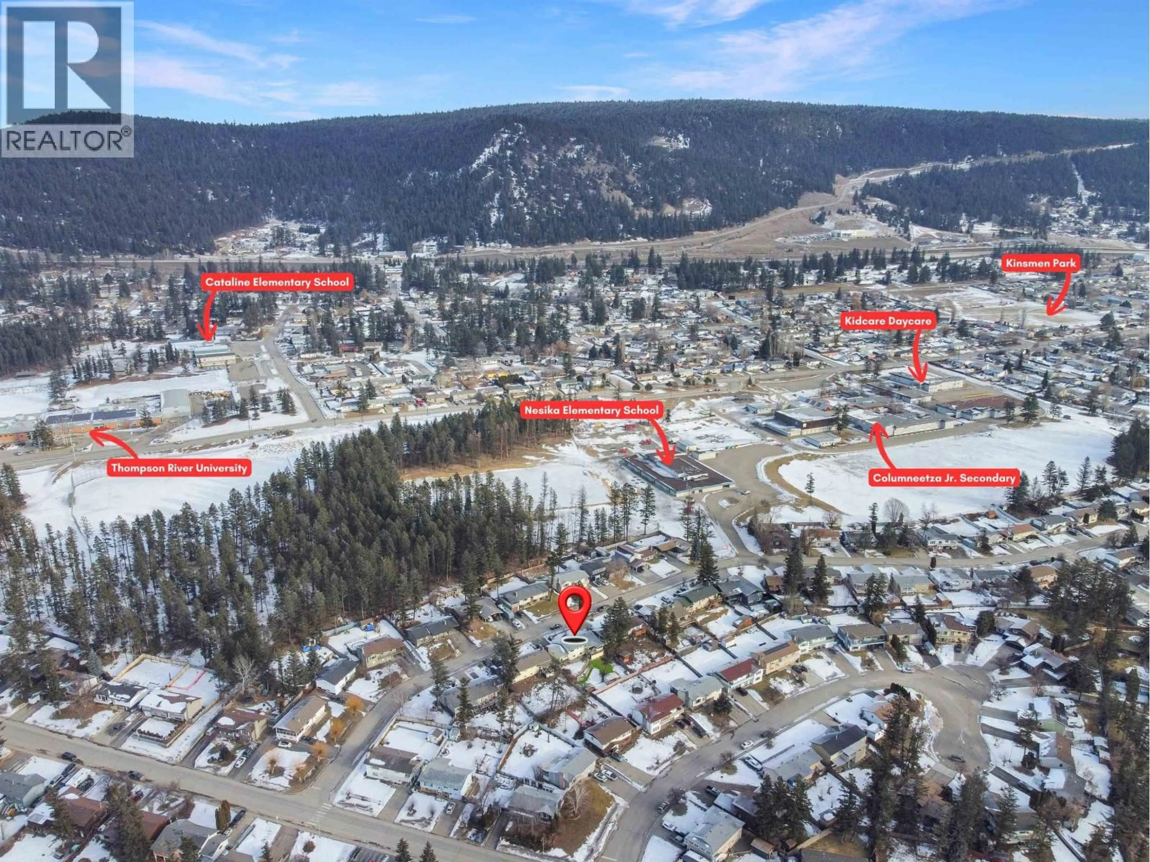 A pic from outside/outdoor area/front of a property/back of a property/a pic from drone, mountain view for 1235 MOON AVENUE, Williams Lake British Columbia V2G4C1