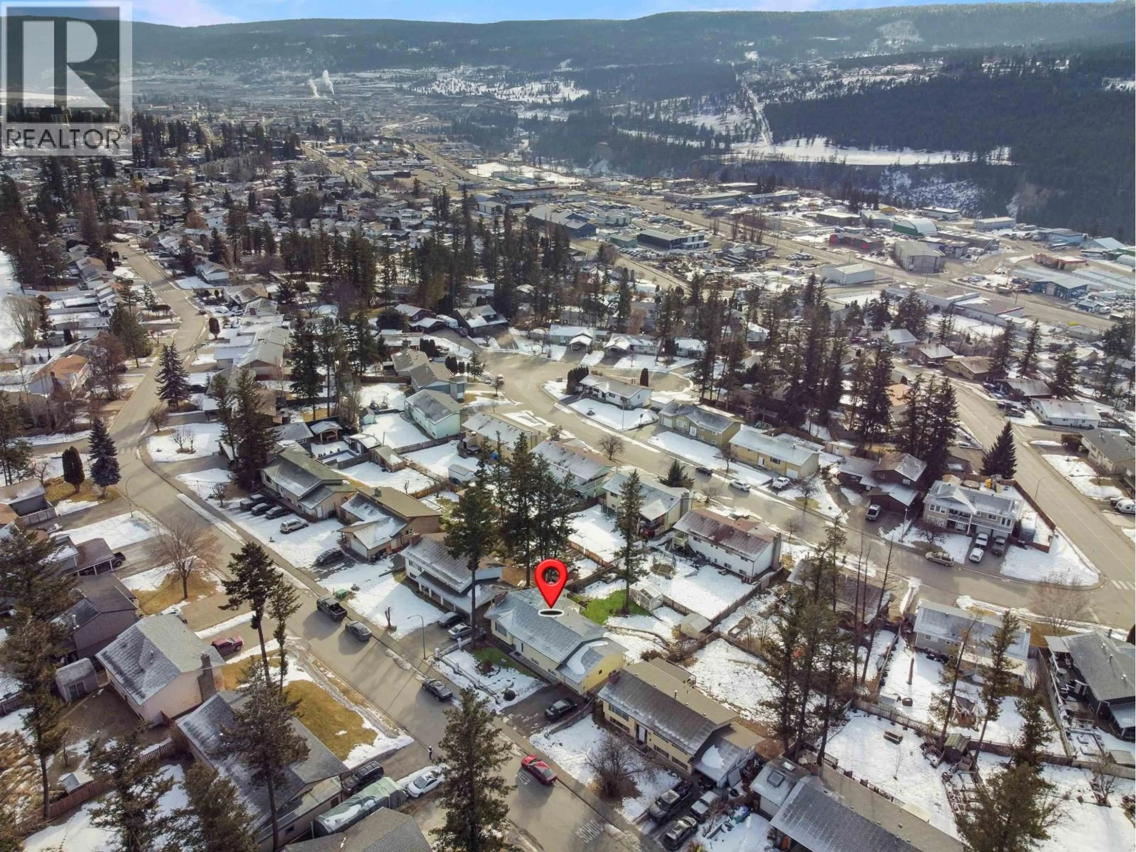 A pic from outside/outdoor area/front of a property/back of a property/a pic from drone, mountain view for 1235 MOON AVENUE, Williams Lake British Columbia V2G4C1