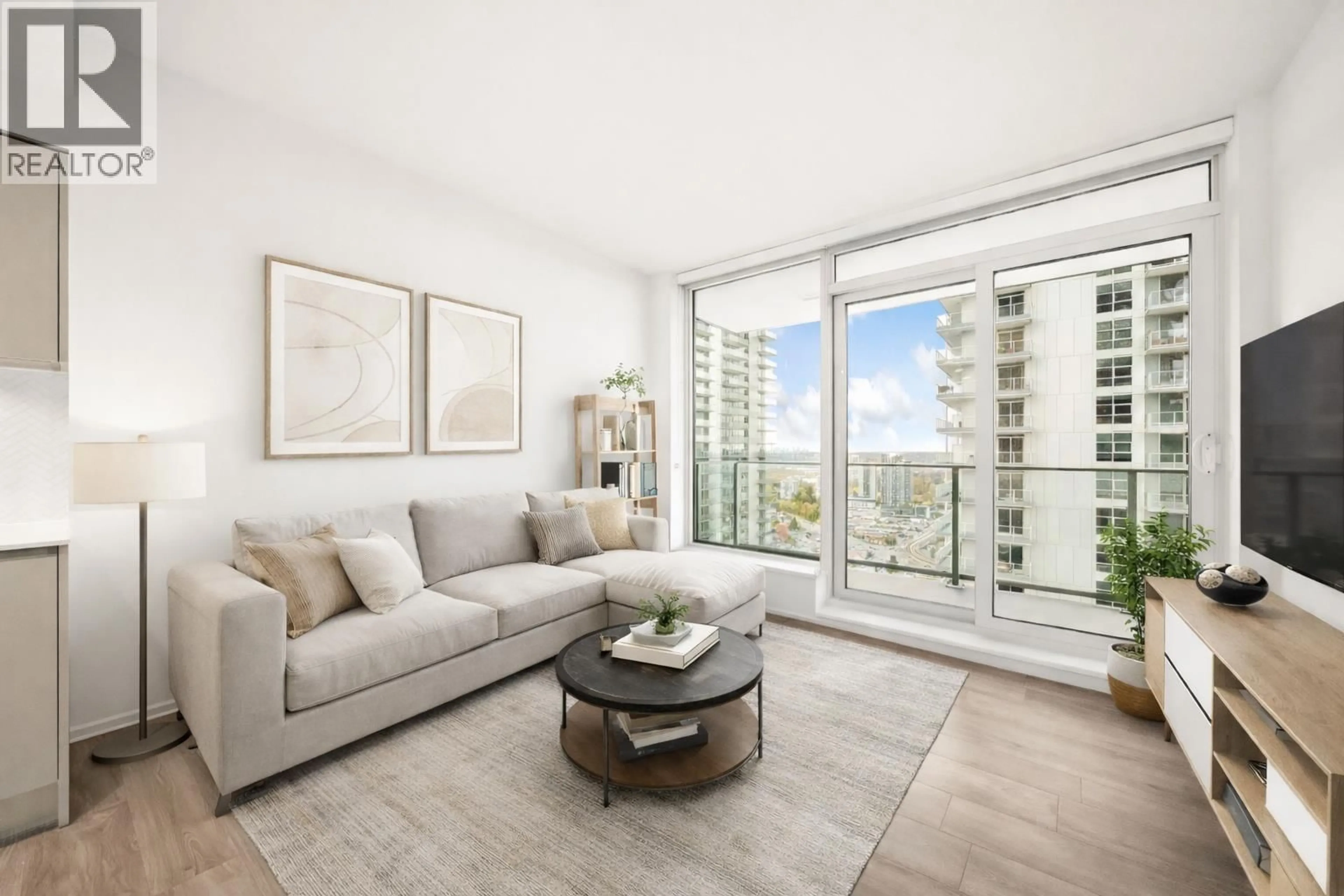 Living room with furniture, unknown for 2306 - 3809 EVERGREEN PLACE, Burnaby British Columbia V3J0M1