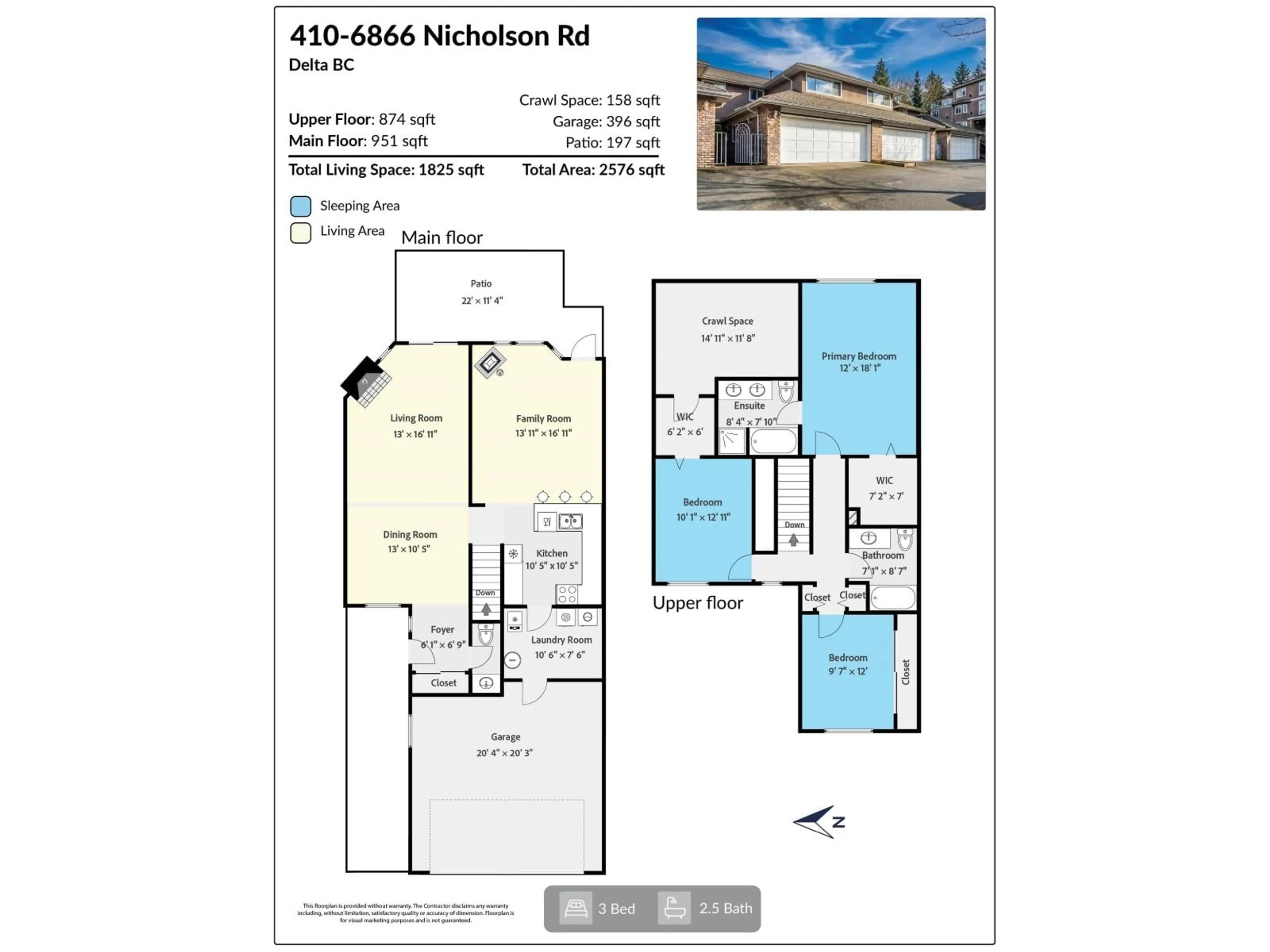 Floor plan for 410 - 6866 NICHOLSON ROAD, Delta British Columbia V4E3M6