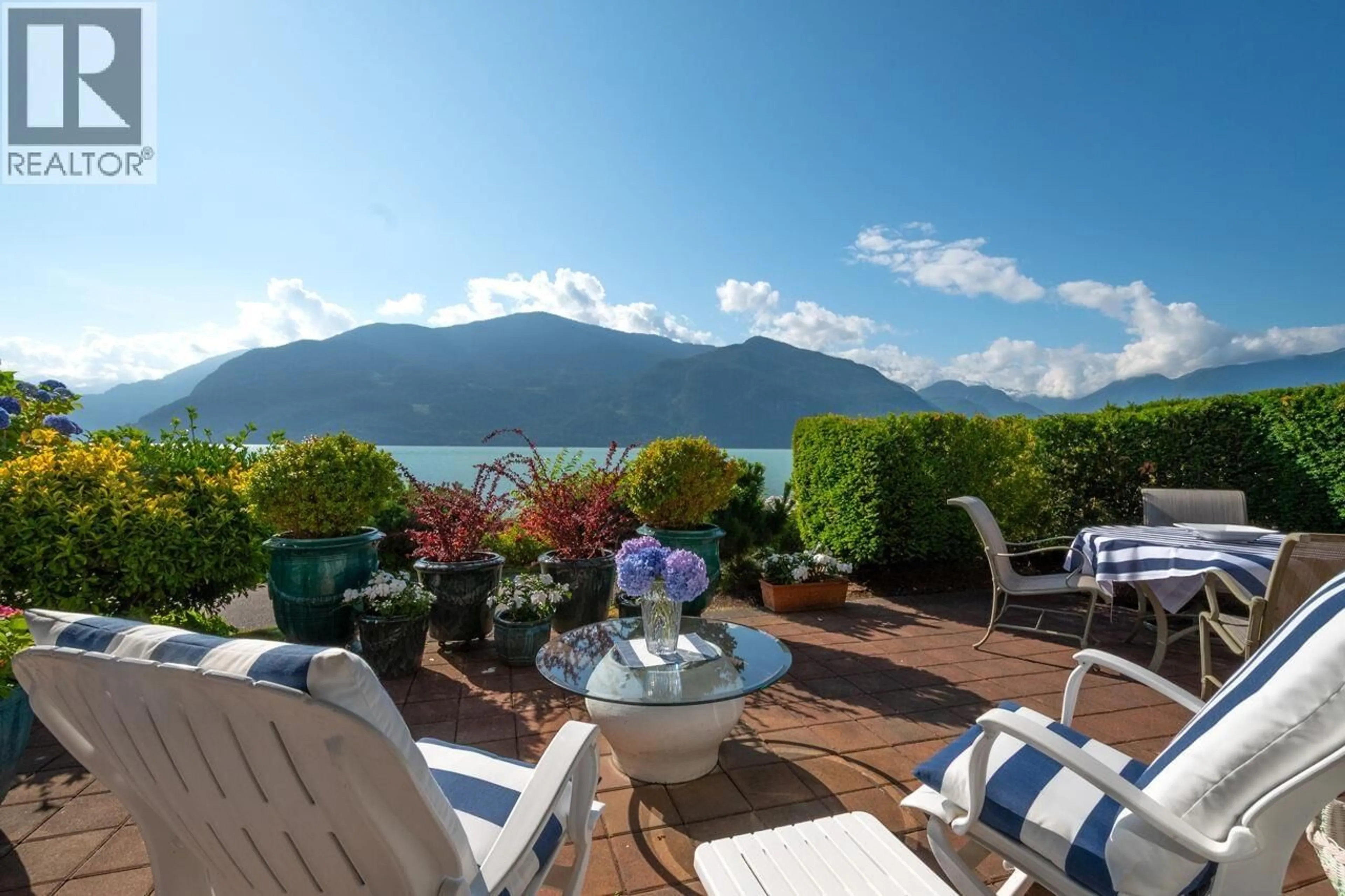 Patio, water/lake/river/ocean view for 15 BEACH DRIVE, Furry Creek British Columbia V8B1A2