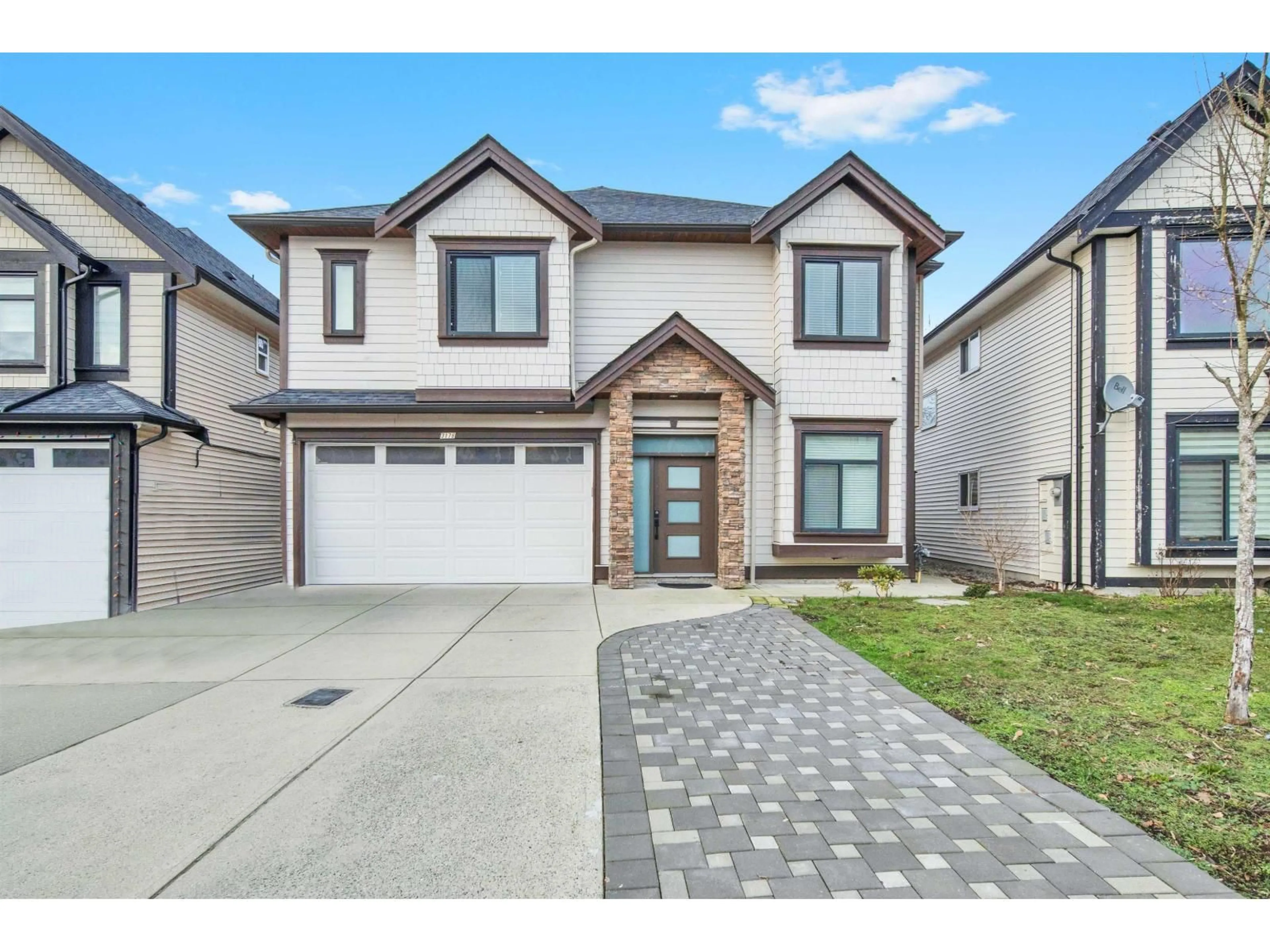 Home with brick exterior material, street for 3176 ENGINEER CRESCENT, Abbotsford British Columbia V4X0A7