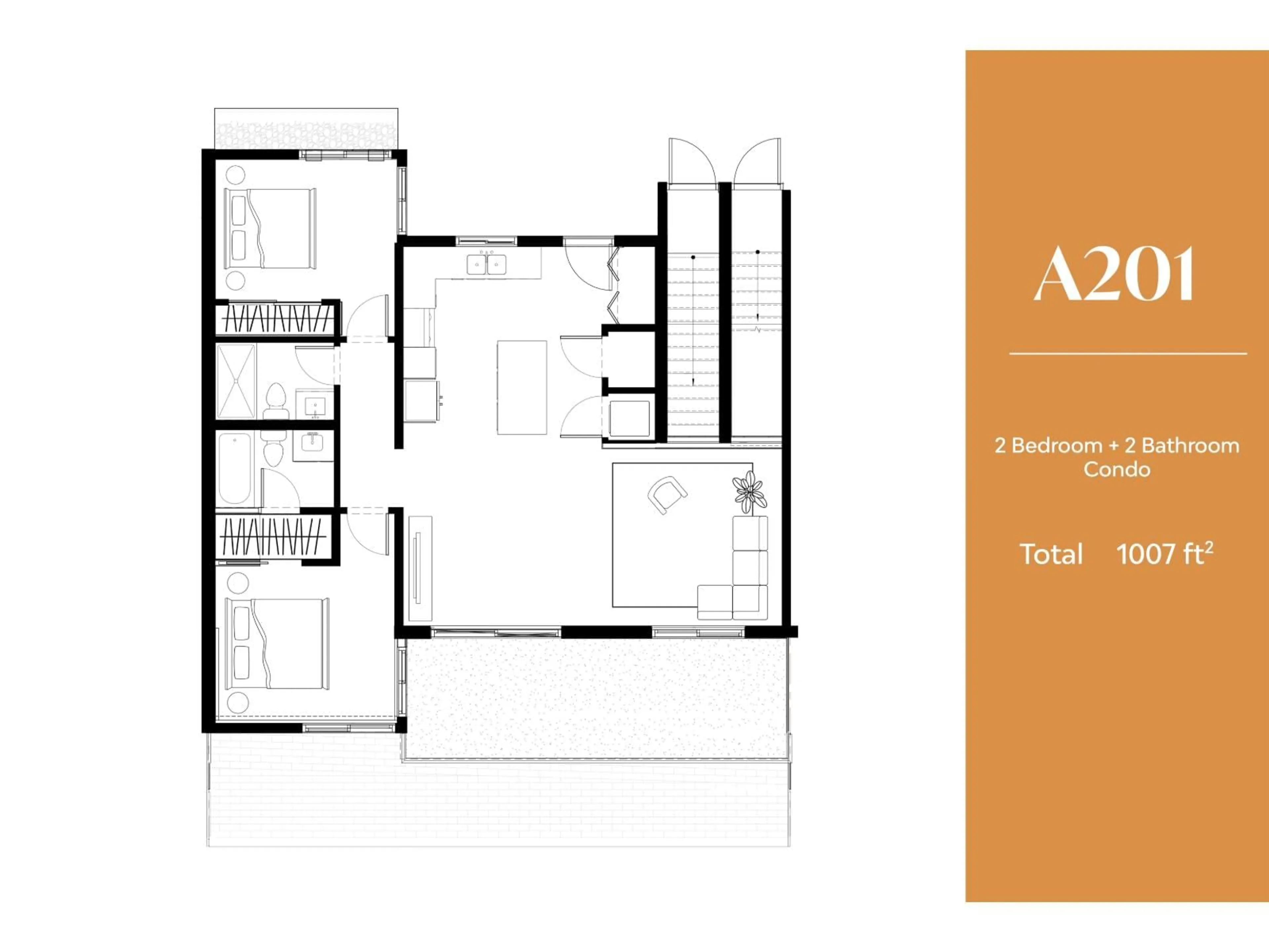 Floor plan for A201 - 6644 203 STREET, Langley British Columbia V2Y1P3