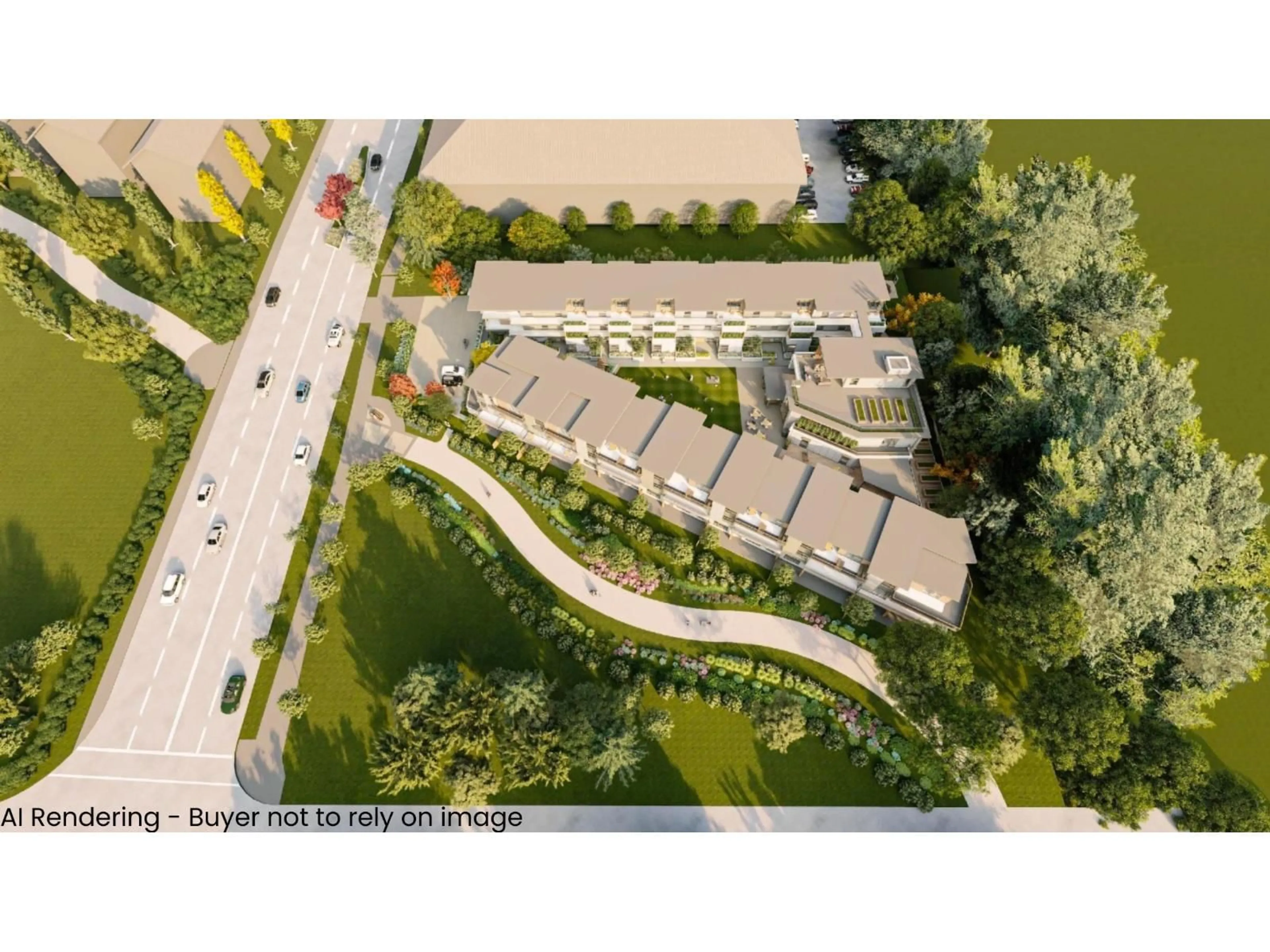 A pic from outside/outdoor area/front of a property/back of a property/a pic from drone, street for A201 - 6644 203 STREET, Langley British Columbia V2Y1P3