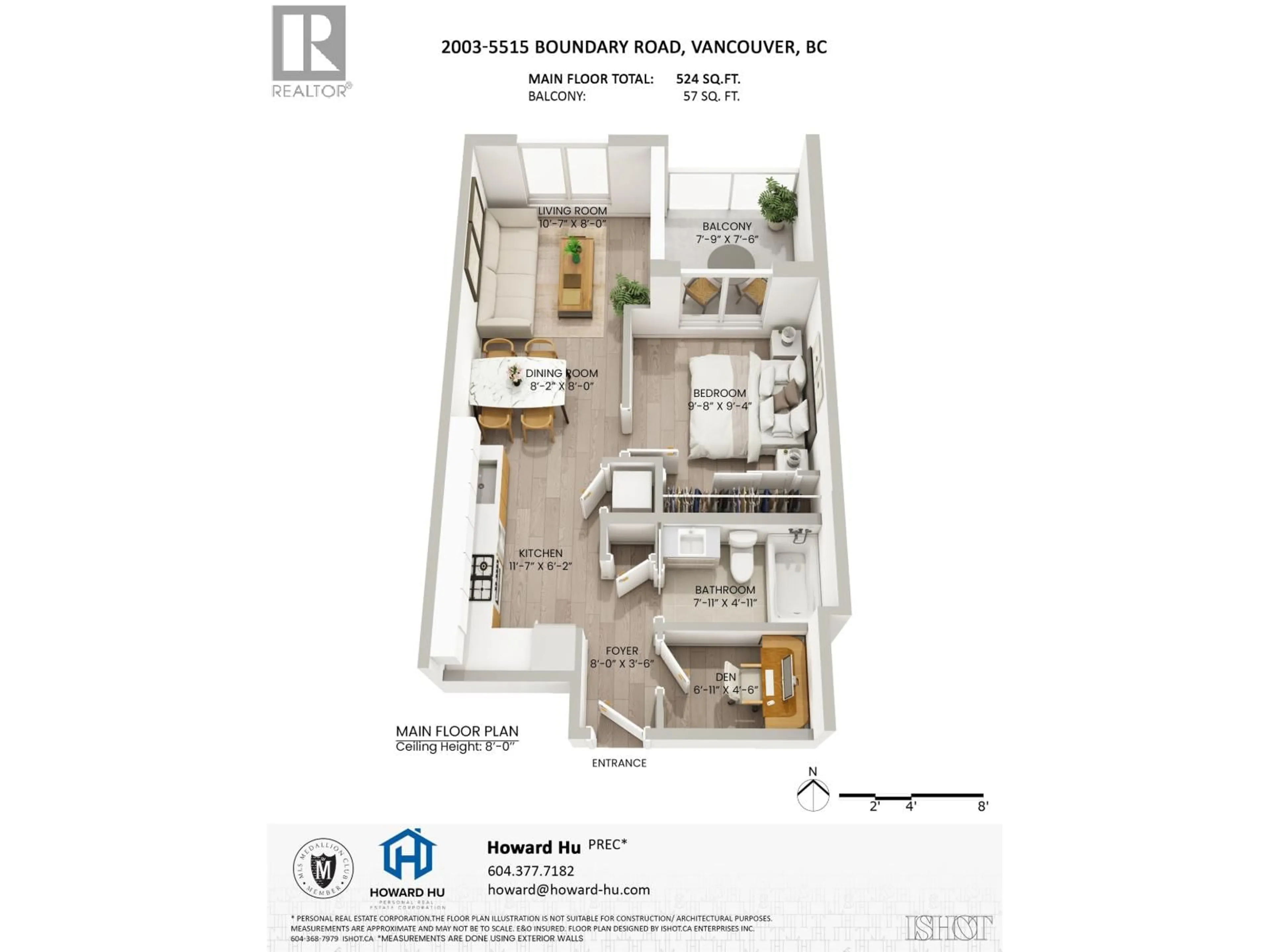Floor plan for 2003 - 5515 BOUNDARY ROAD, Vancouver British Columbia V5R0E3