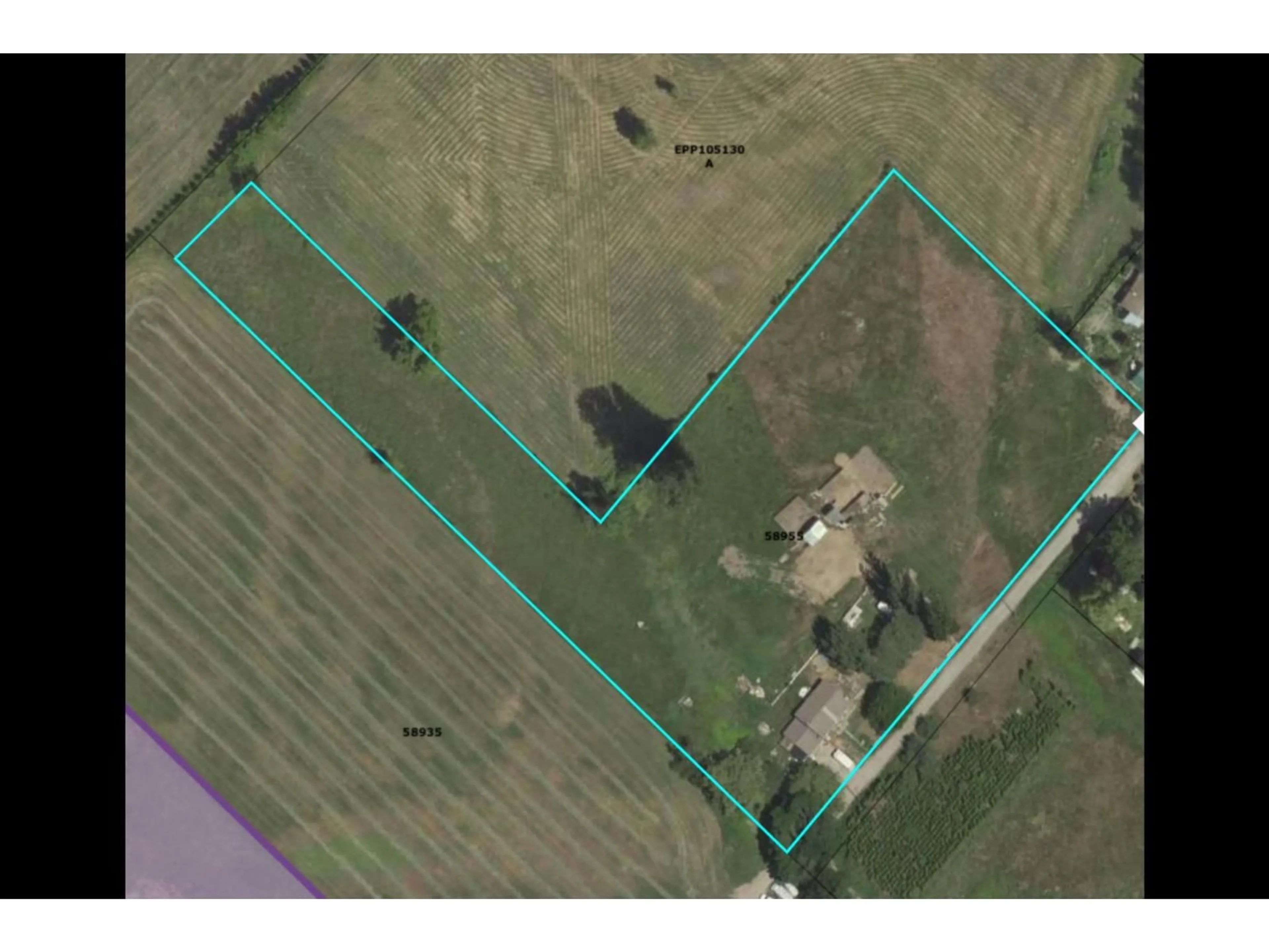 A pic from outside/outdoor area/front of a property/back of a property/a pic from drone, building for 58955 ANDERSON LANE, Laidlaw British Columbia V0X1L2