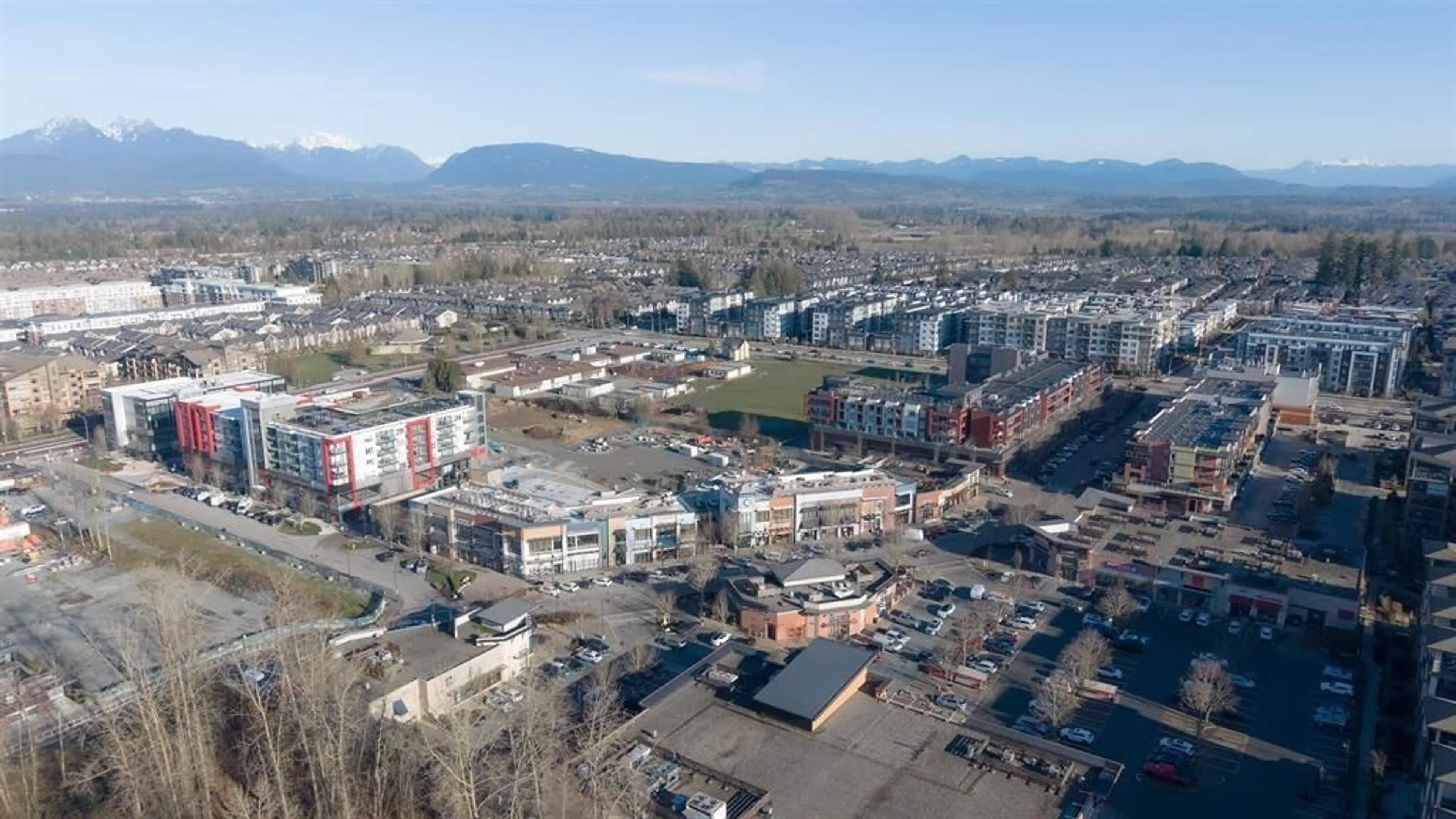A pic from outside/outdoor area/front of a property/back of a property/a pic from drone, mountain view for A615 - 7980 206A STREET, Langley British Columbia V2Y3Z8