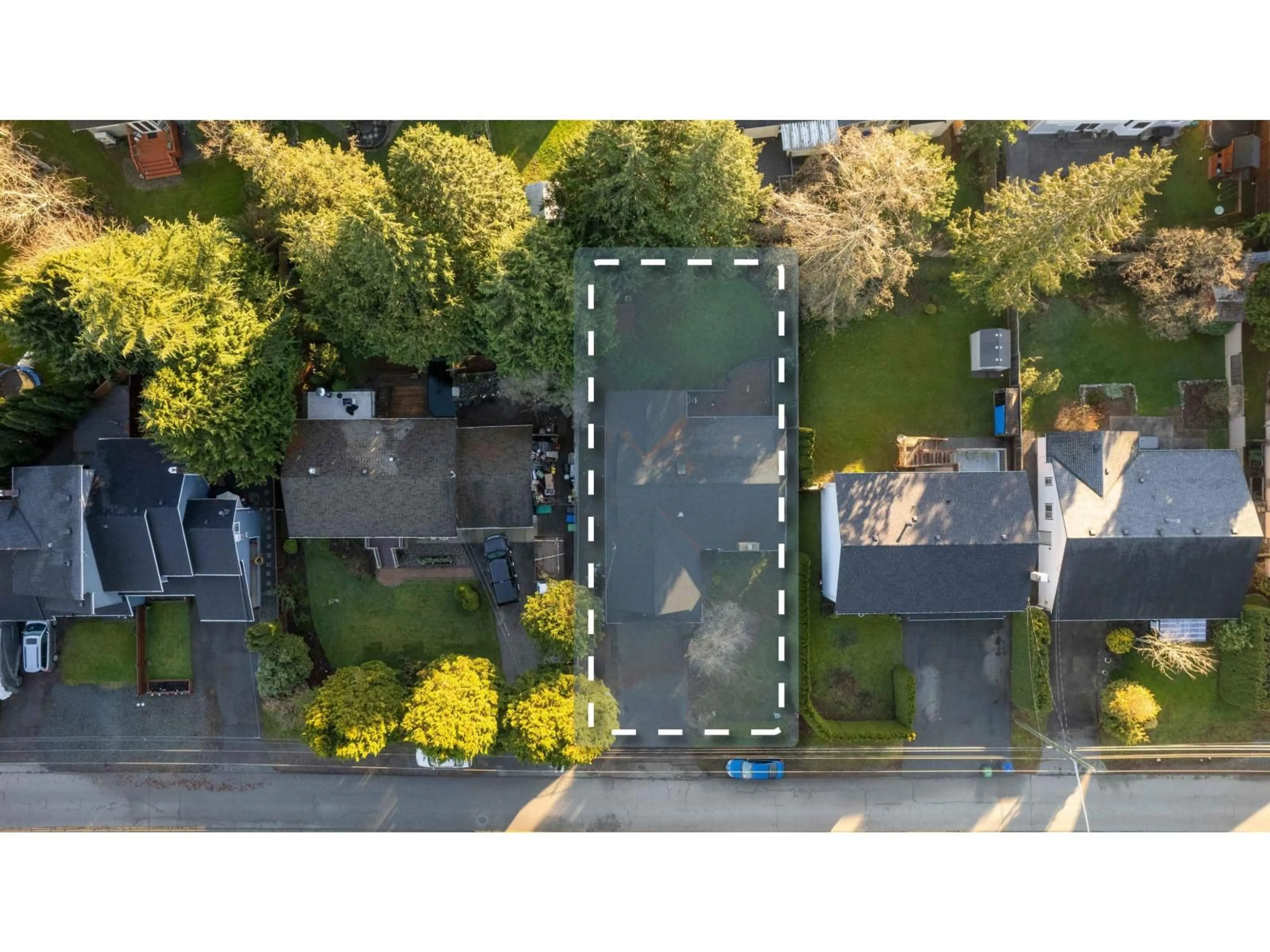 A pic from outside/outdoor area/front of a property/back of a property/a pic from drone, street for 15930 20 AVENUE, Surrey British Columbia V4A2B2