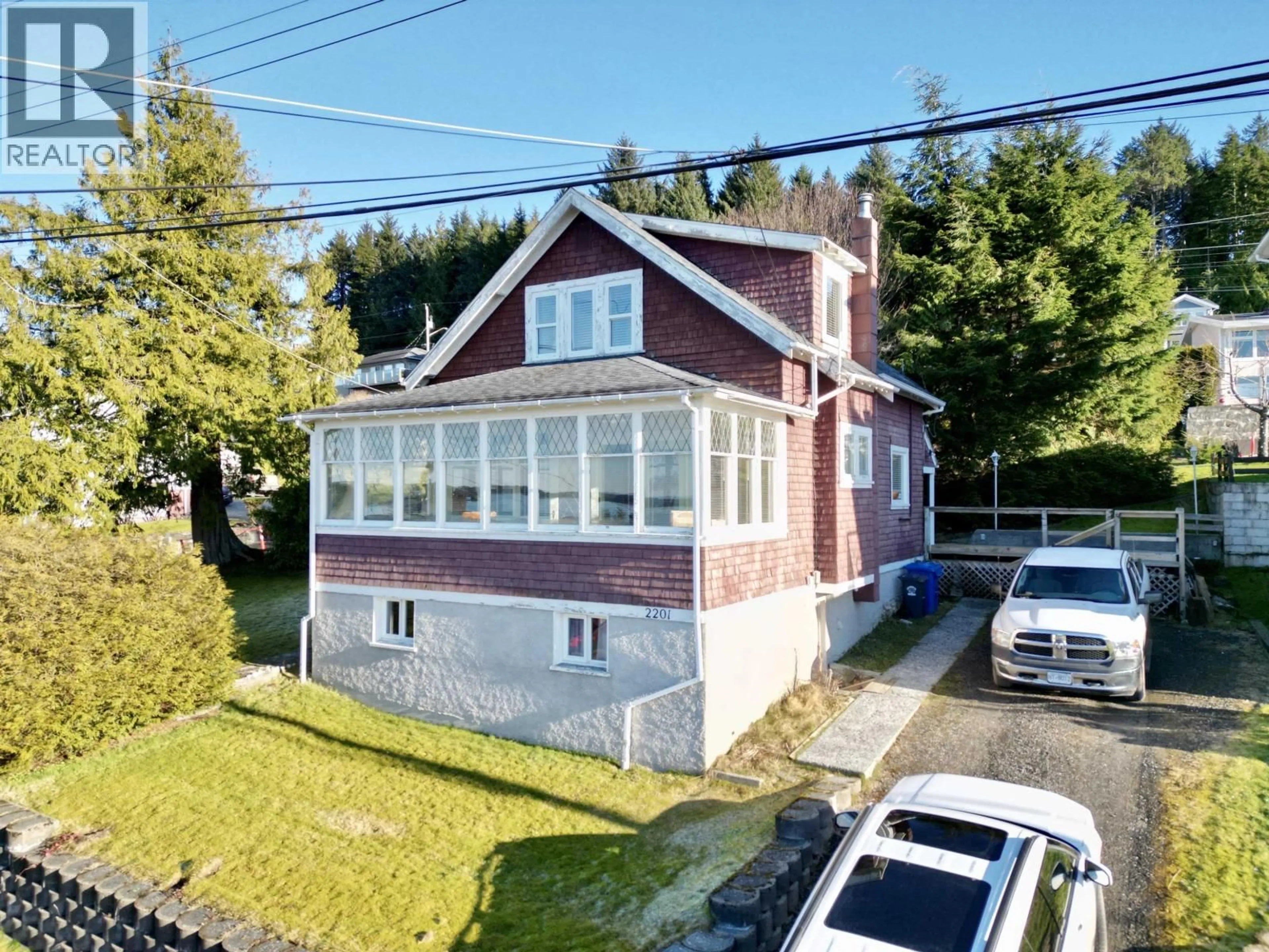 A pic from outside/outdoor area/front of a property/back of a property/a pic from drone, street for 2201 GRAHAM AVENUE, Prince Rupert British Columbia V8J1E1