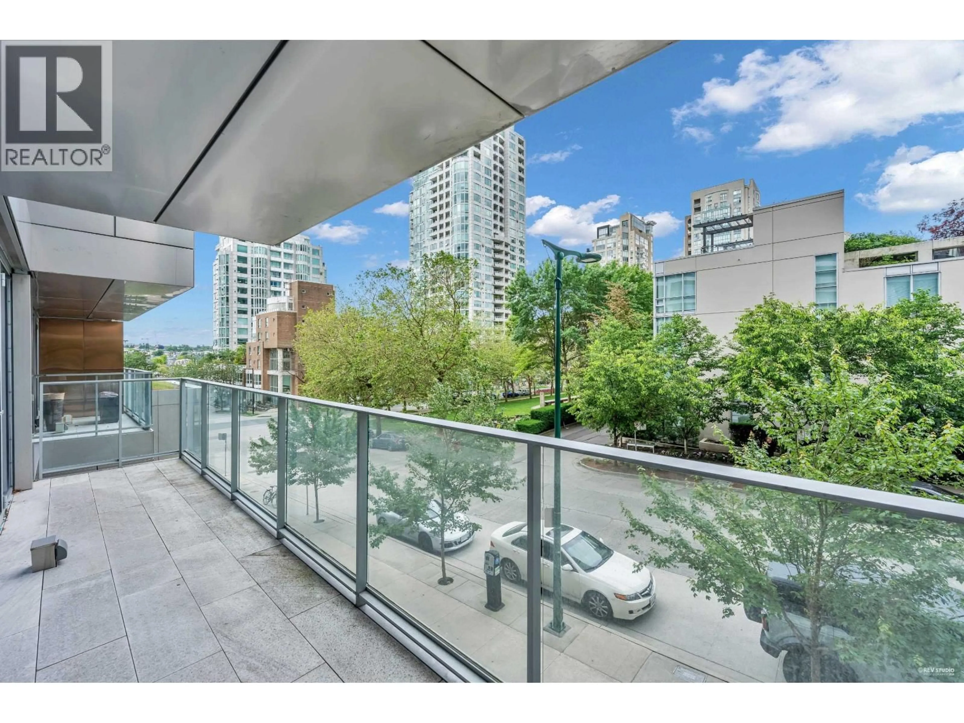 Balcony in the apartment, city buildings view from balcony for 303 - 1480 HOWE STREET, Vancouver British Columbia V6Z0G5