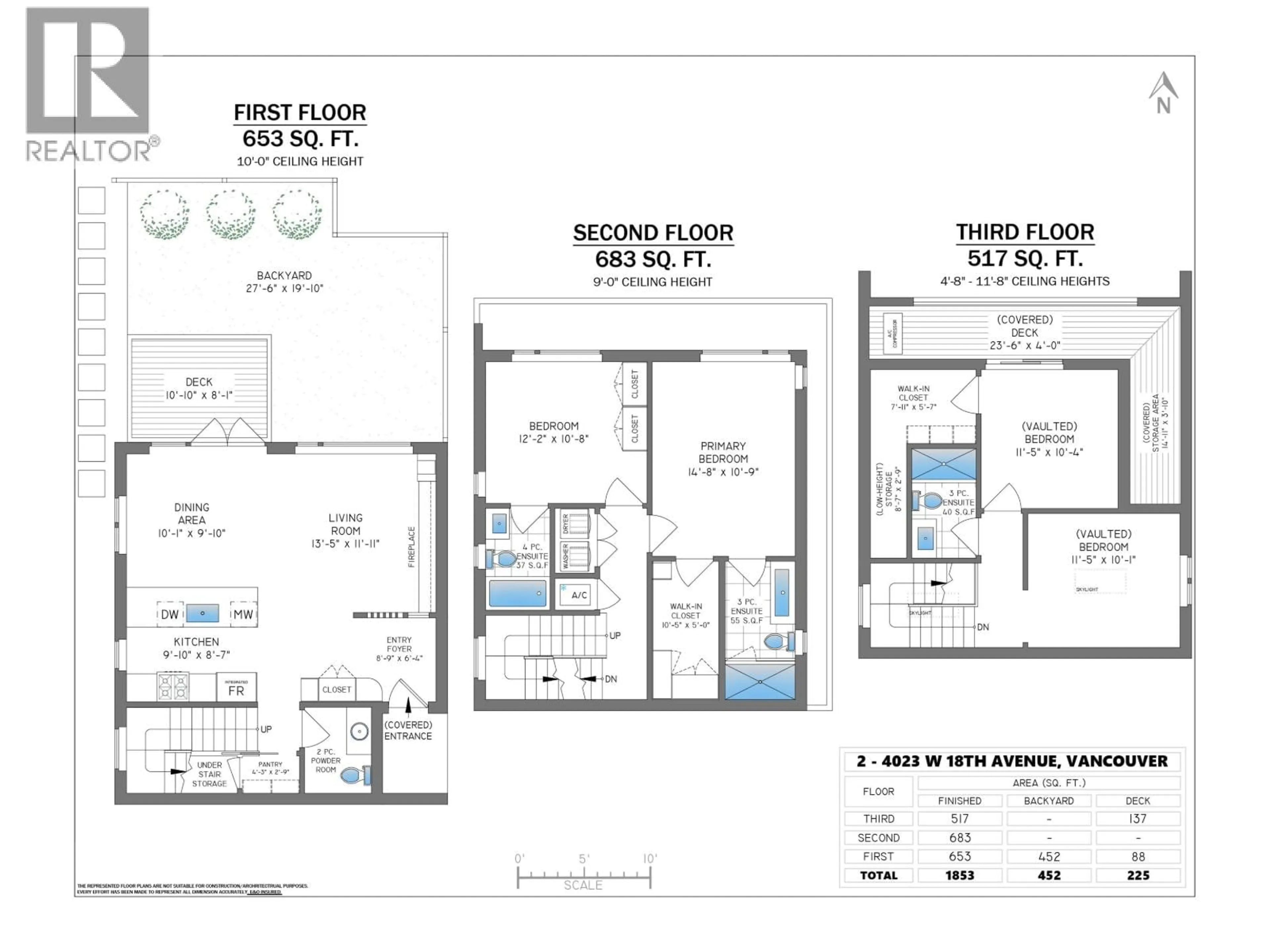 Floor plan for 2 - 4023 18TH AVENUE, Vancouver British Columbia V6S1B9