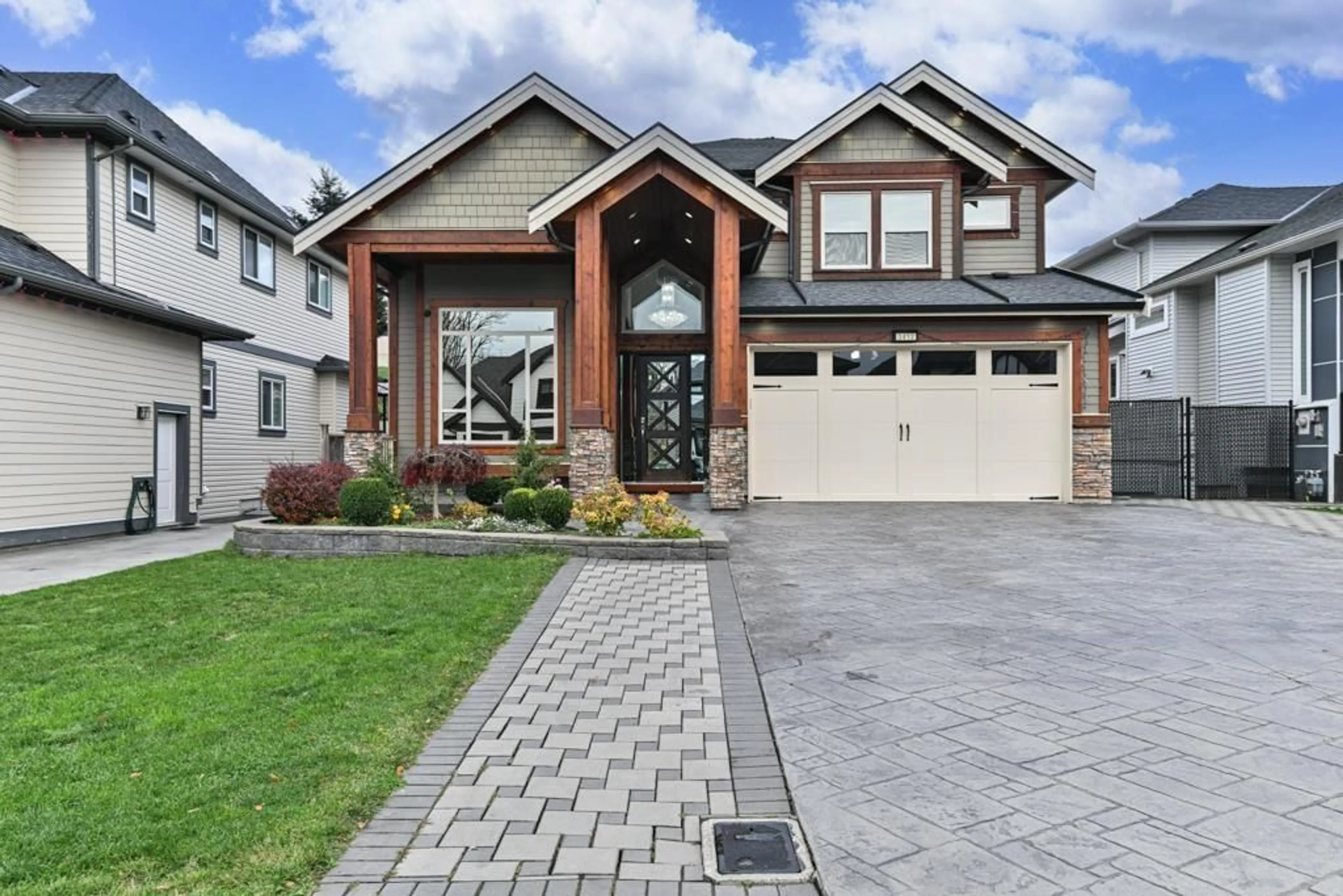 Home with brick exterior material, street for 3412 HEADWATER PLACE, Abbotsford British Columbia V2T0G4